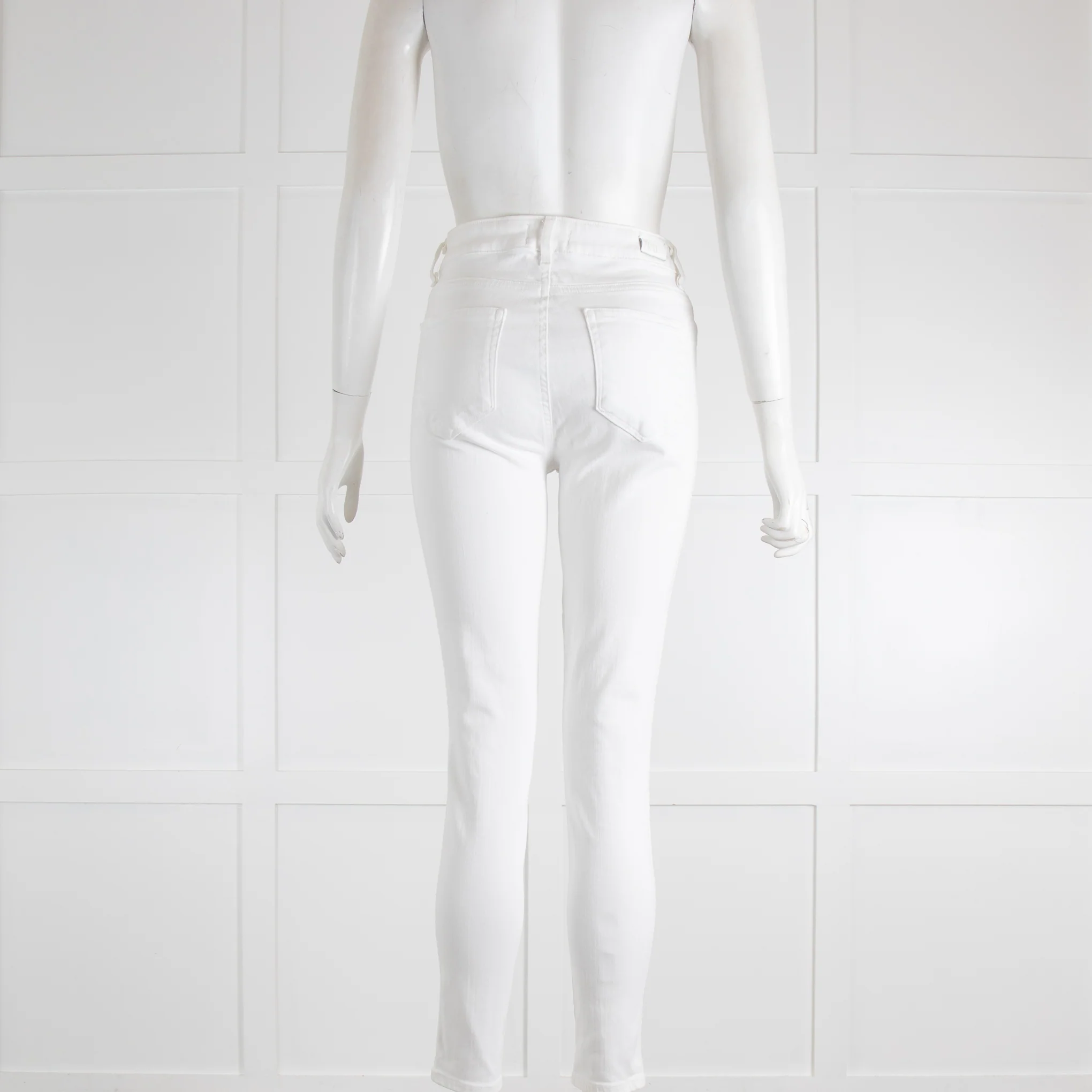 Paige White Slim Jeans - Image 3