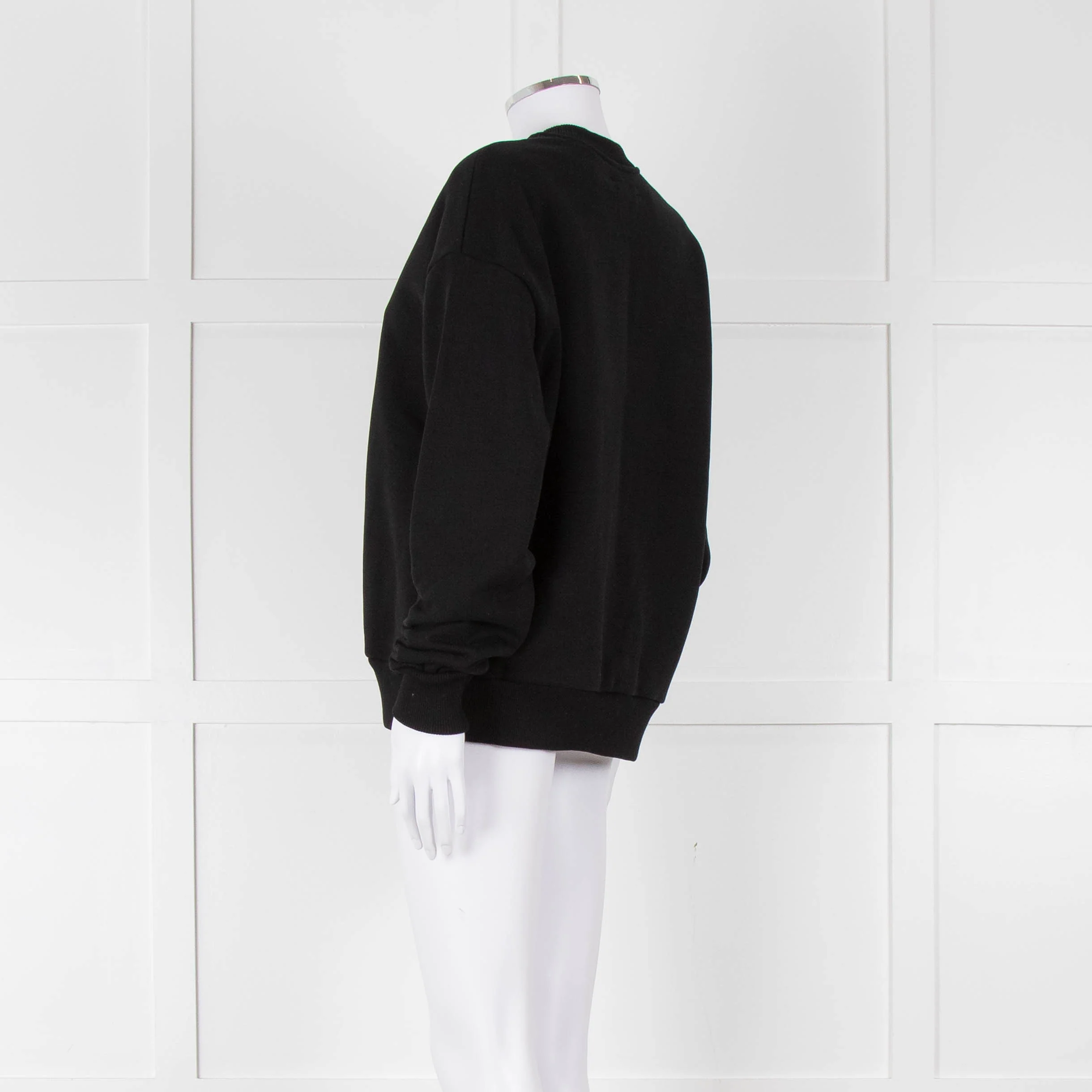 Pangaia Black Jersey Cotton Sweatshirt - Image 6