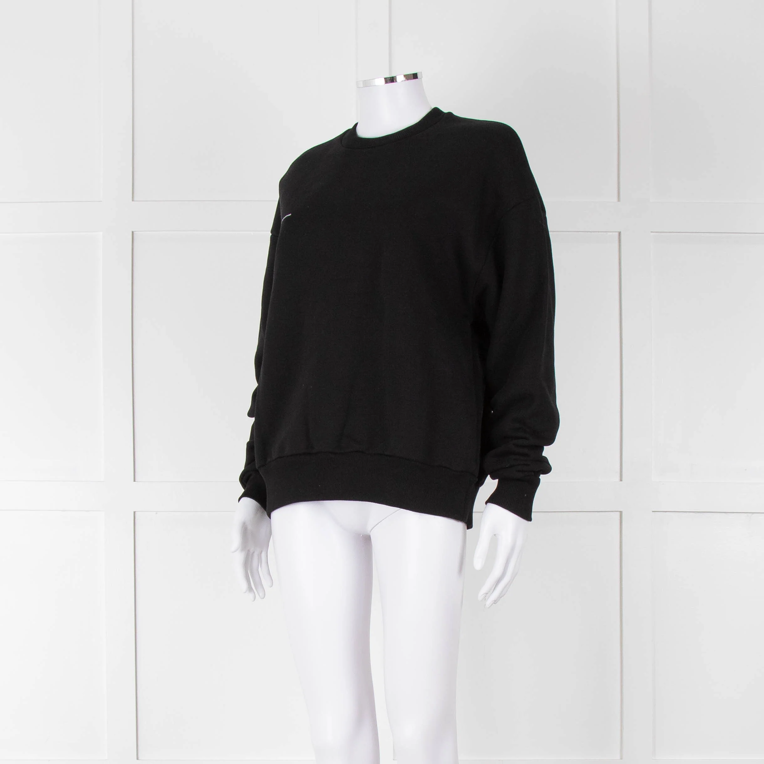 Pangaia Black Jersey Cotton Sweatshirt - Image 8