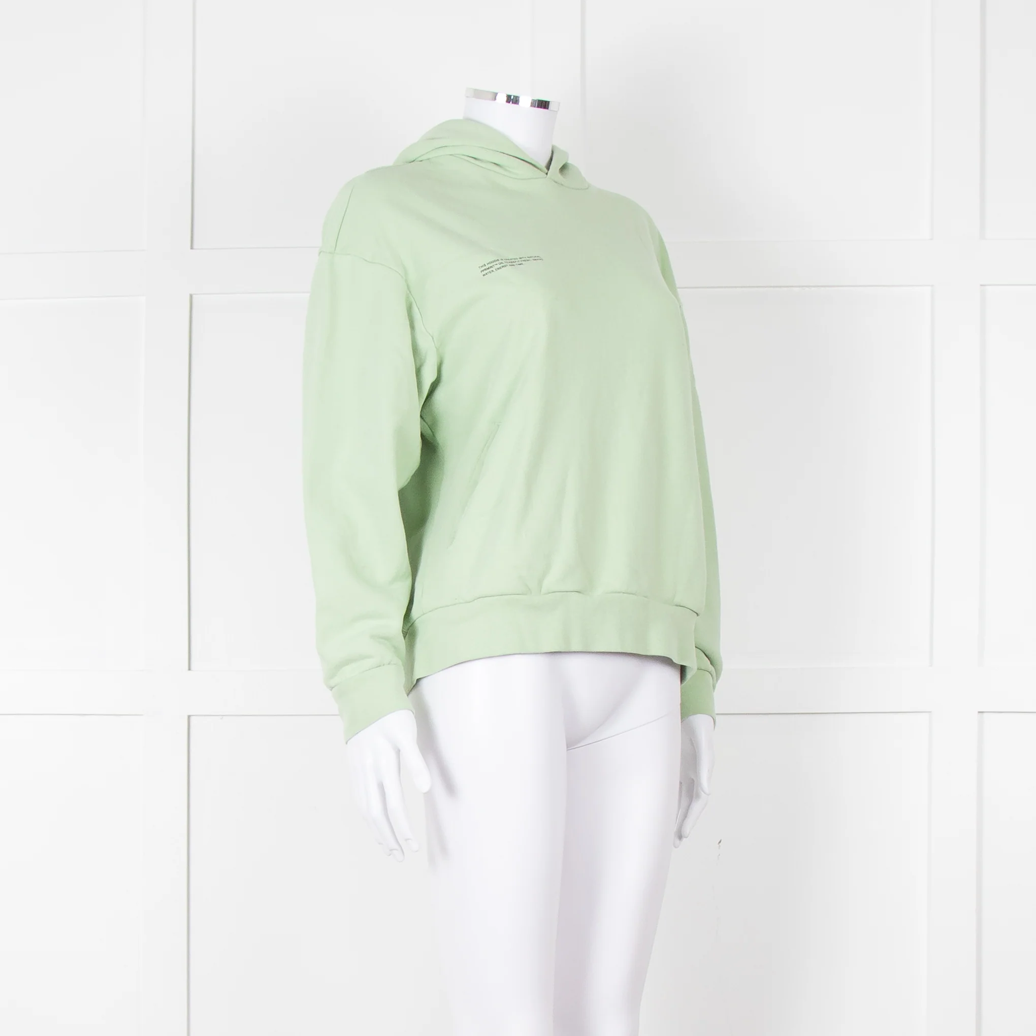Pangaia Pale Green Hooded Sweatshirt - Image 2