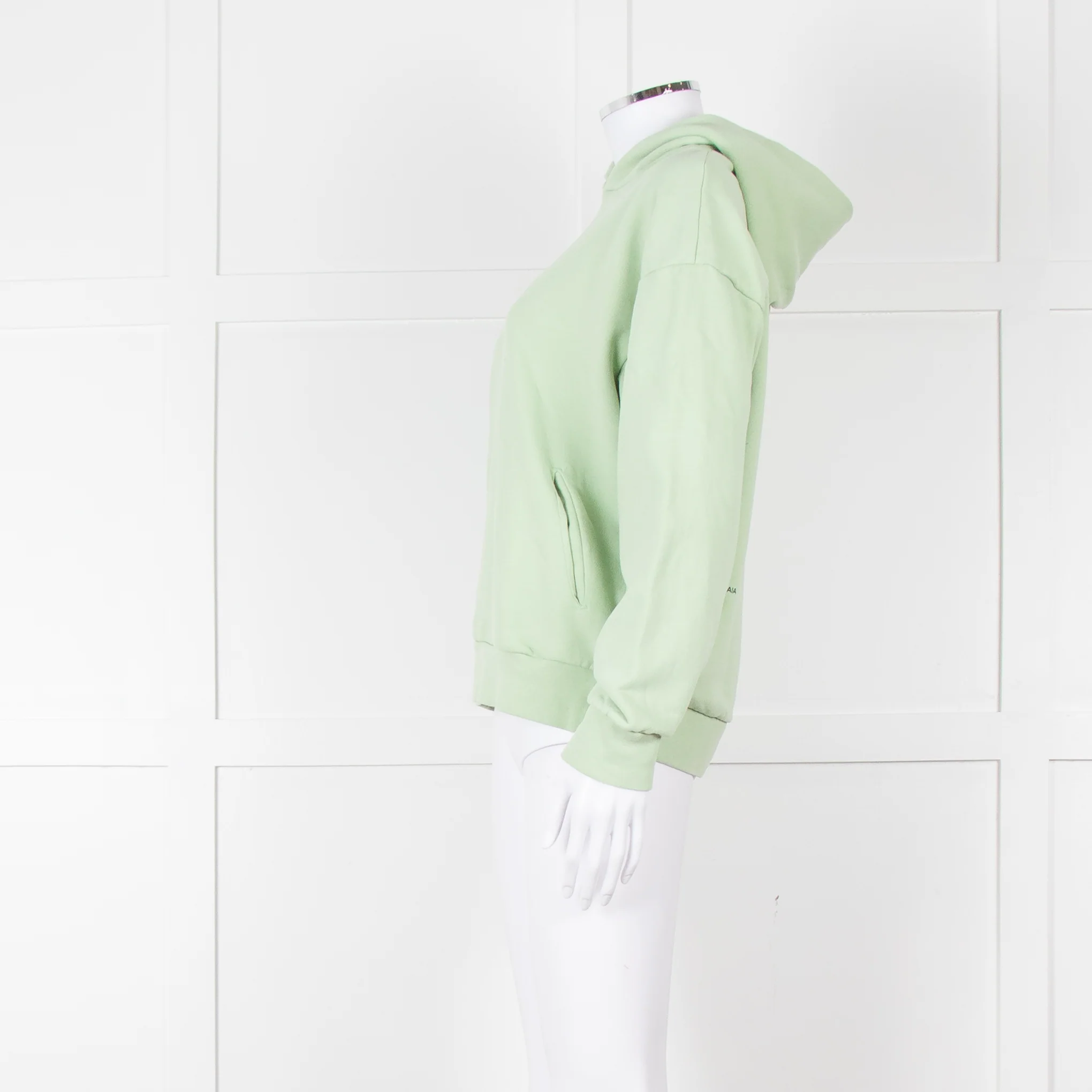 Pangaia Pale Green Hooded Sweatshirt - Image 7
