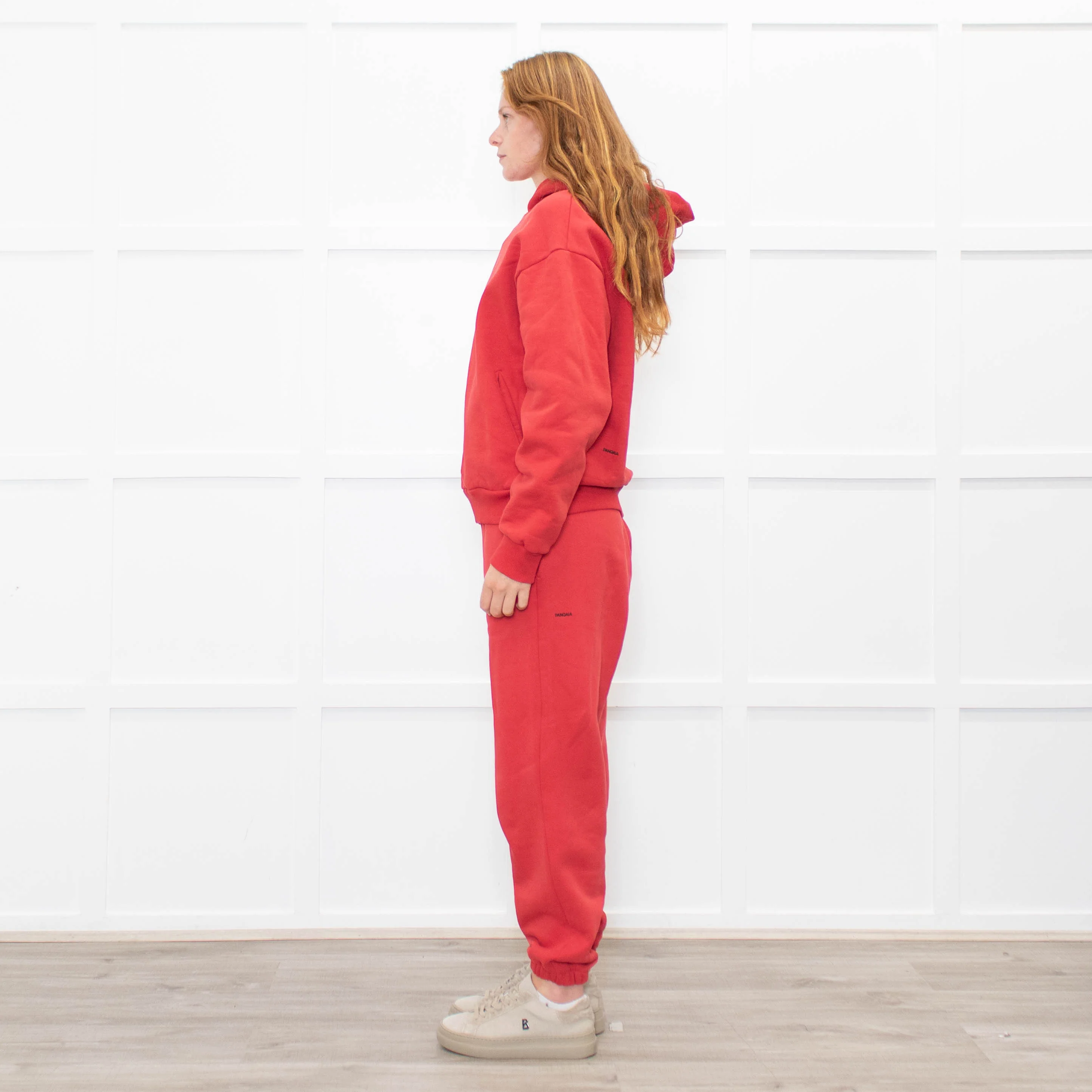 Pangaia Red Cotton Hoodie - Image 4
