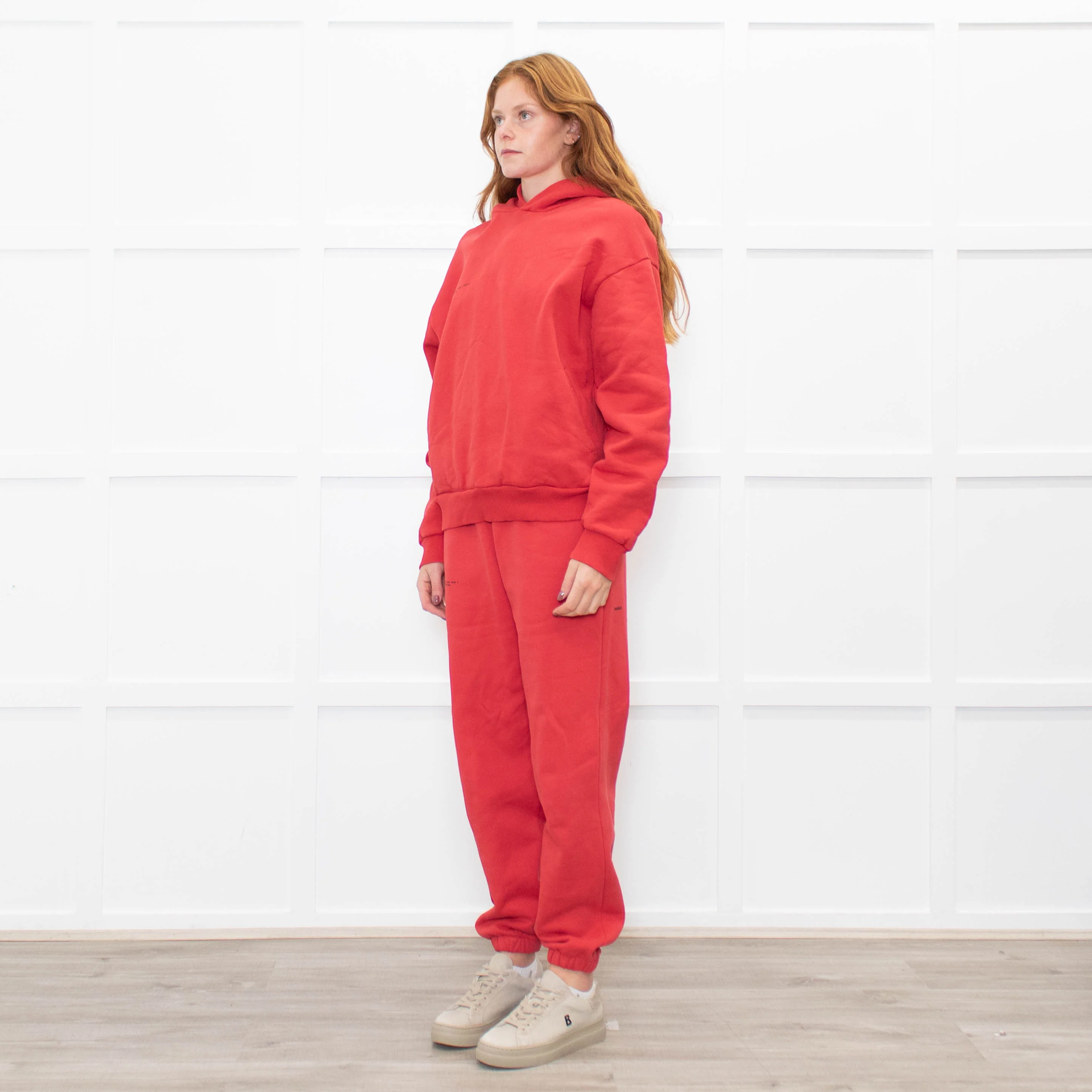 Pangaia Red Cotton Joggers - Image 3