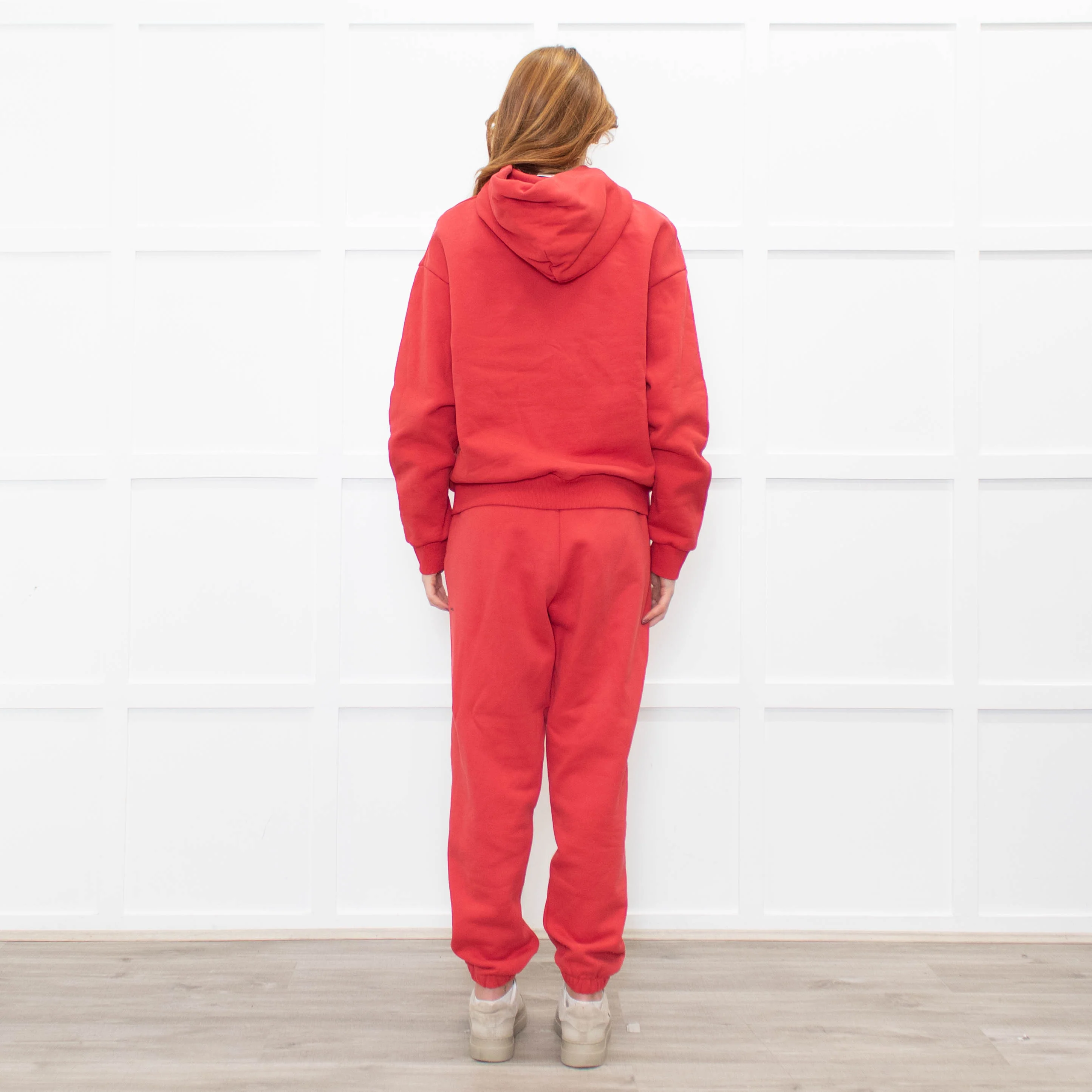 Pangaia Red Cotton Joggers - Image 5