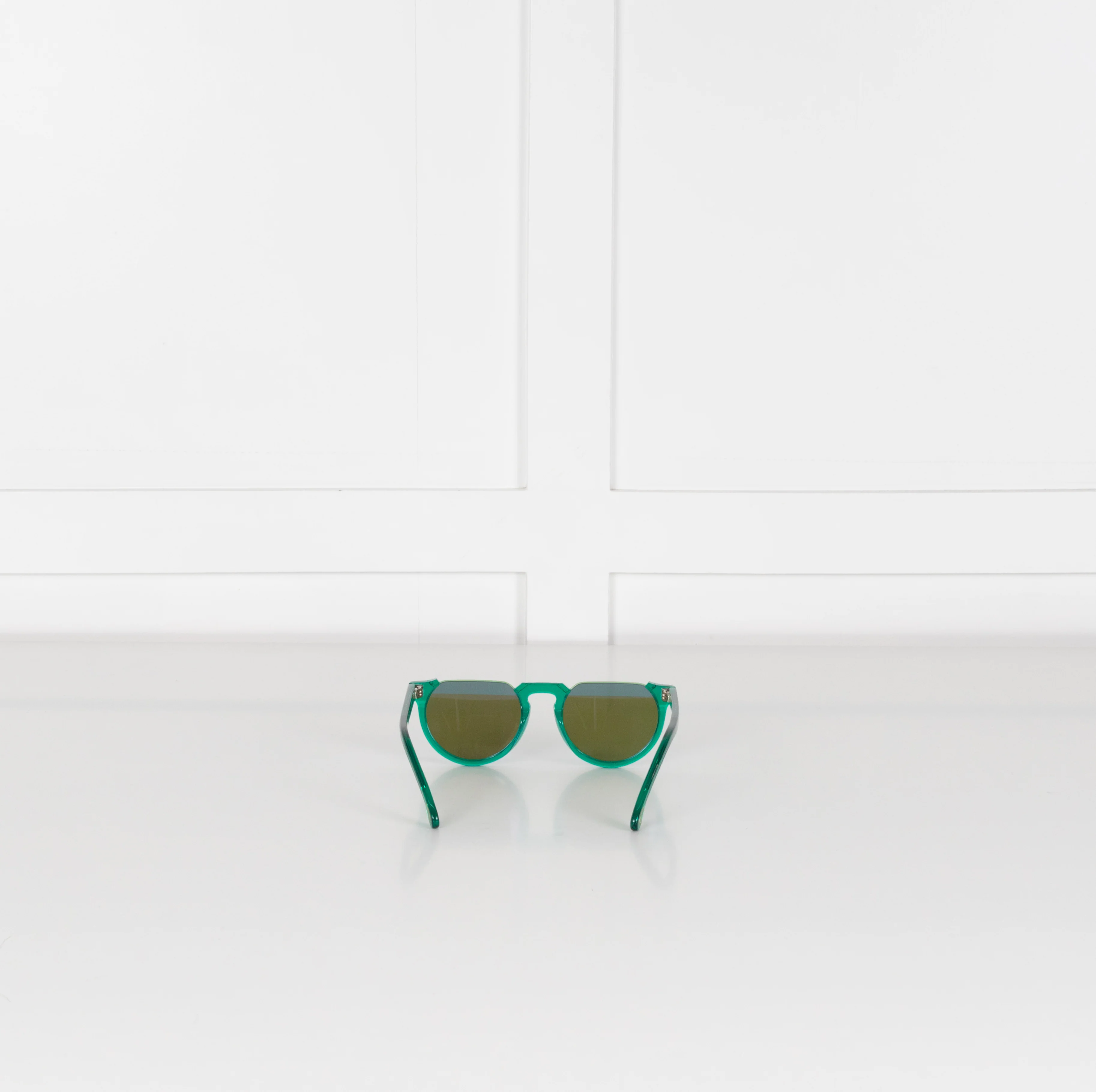 Paul Smith Brixham Green Blue Mirrored Cut off Sunglasses - Image 5