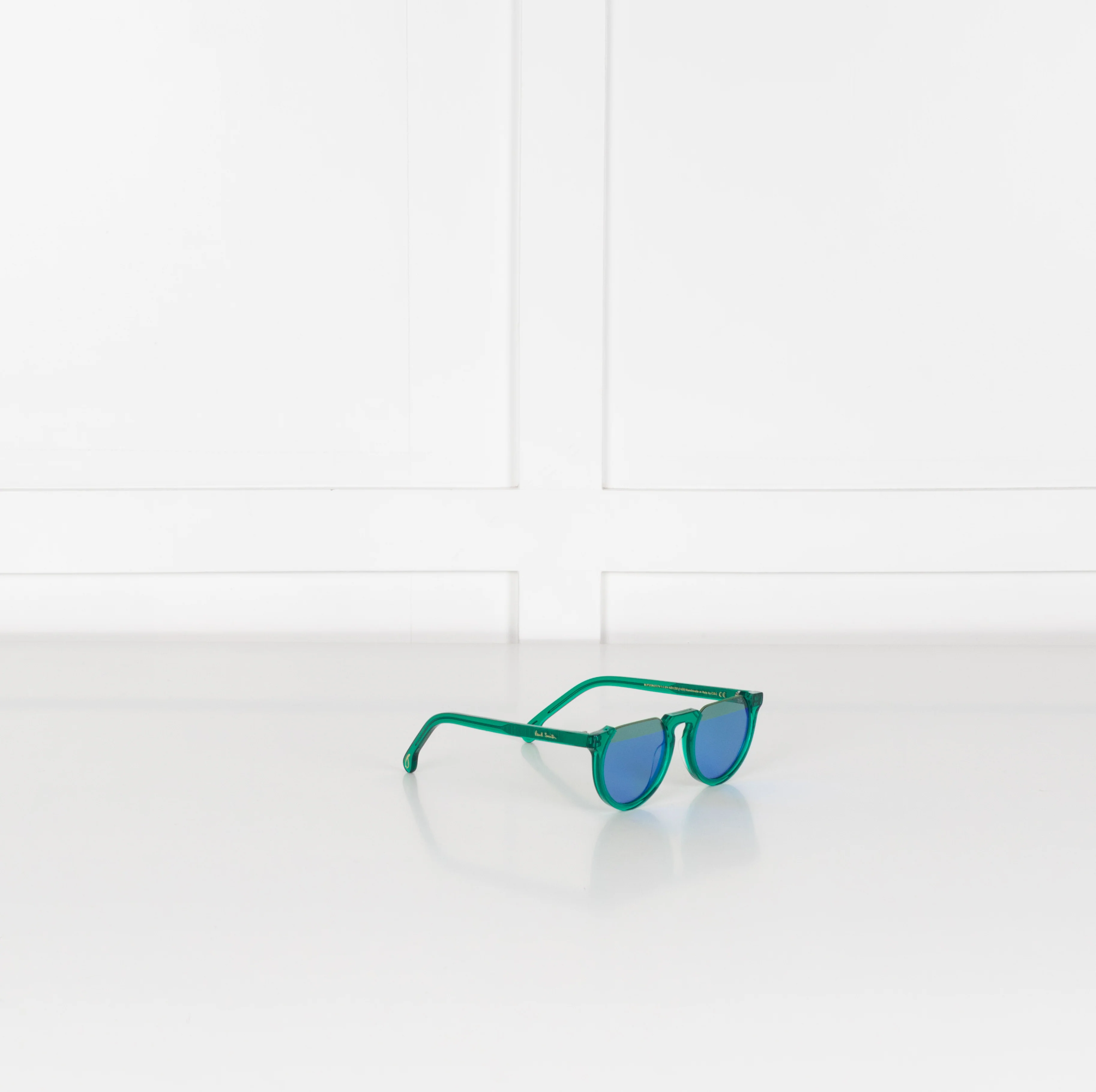 Paul Smith Brixham Green Blue Mirrored Cut off Sunglasses - Image 7