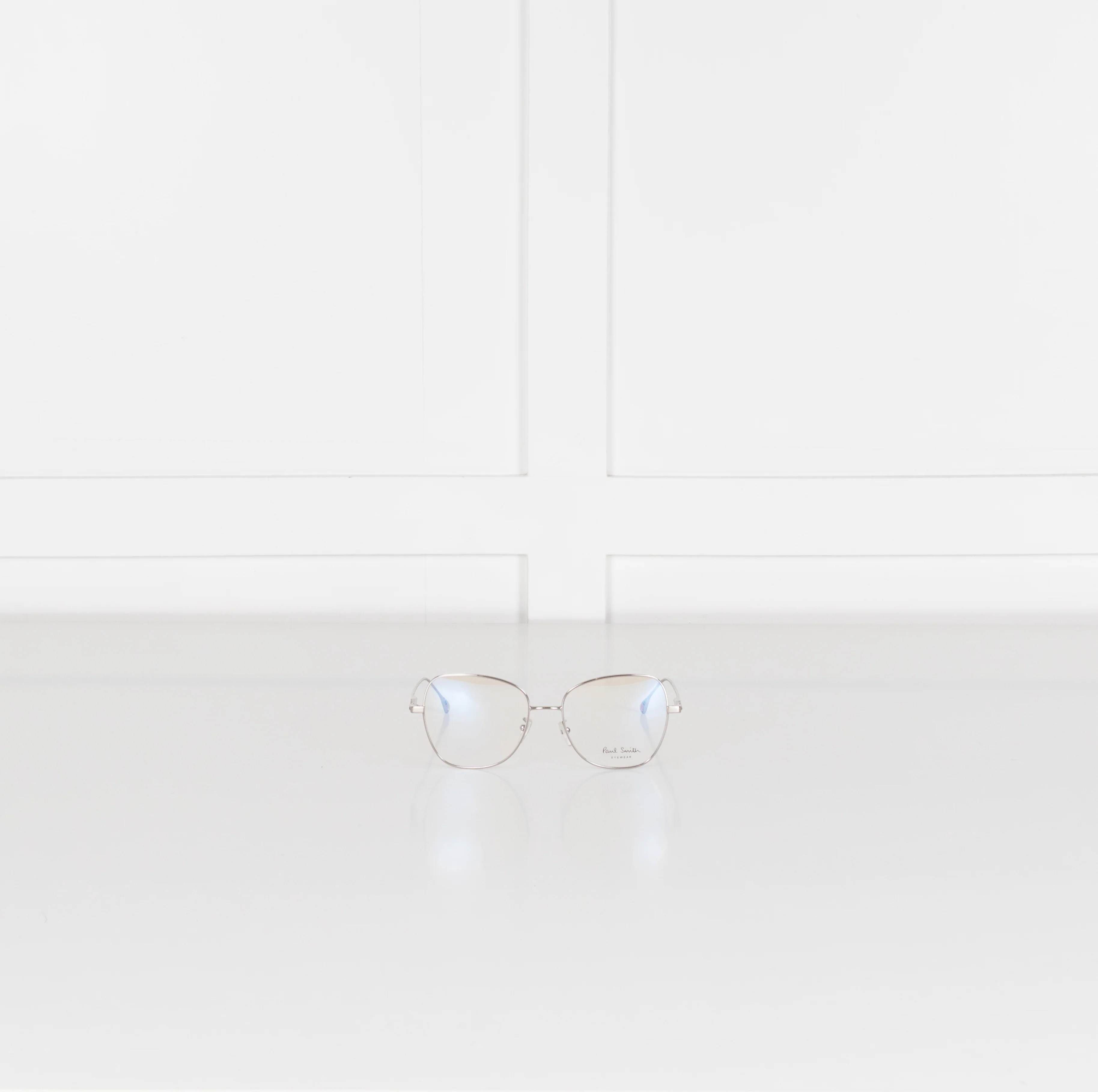 Paul Smith Clear Square Metal Frame Davis Opticals - Image 3