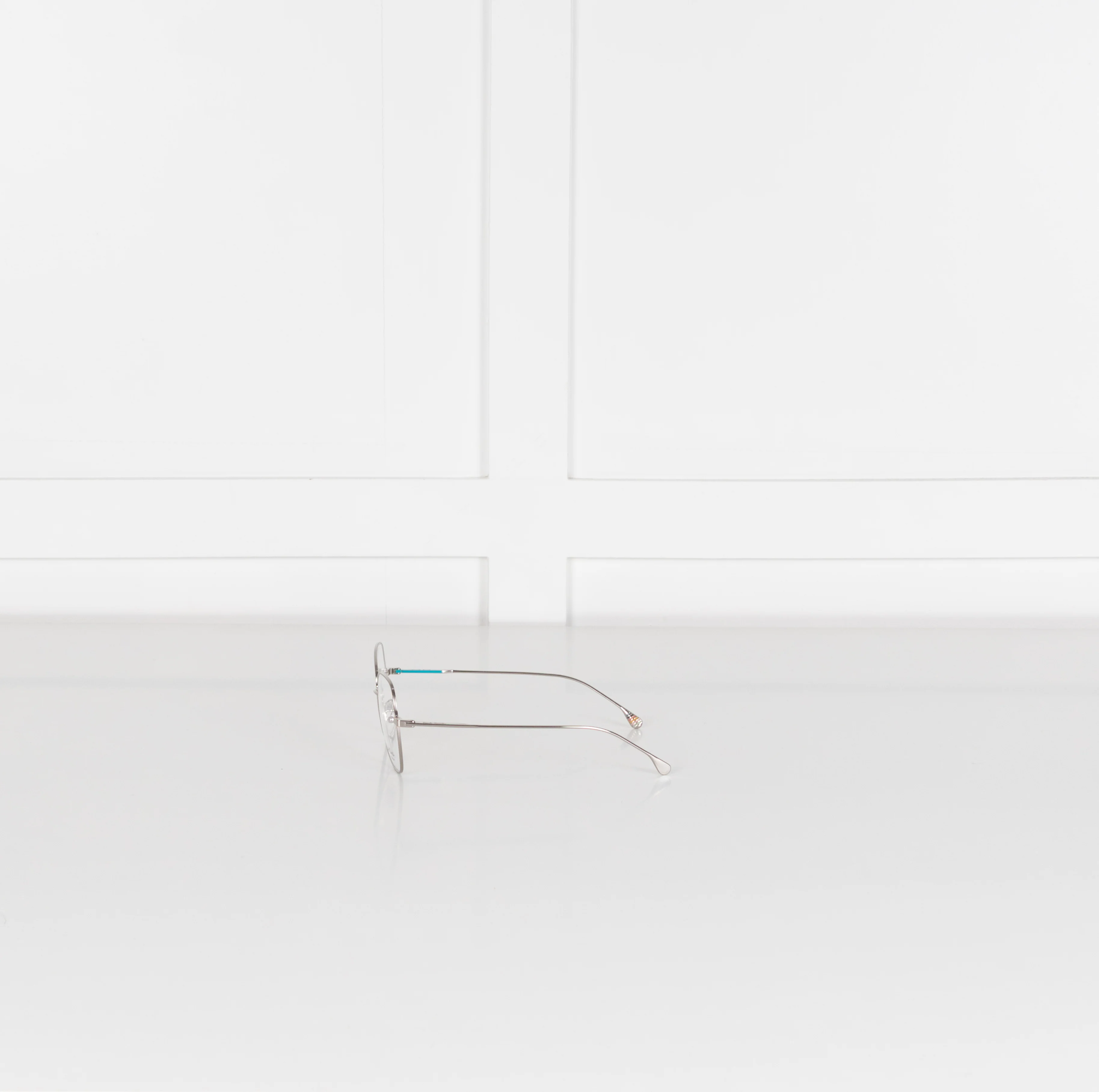 Paul Smith Clear Square Metal Frame Davis Opticals - Image 4