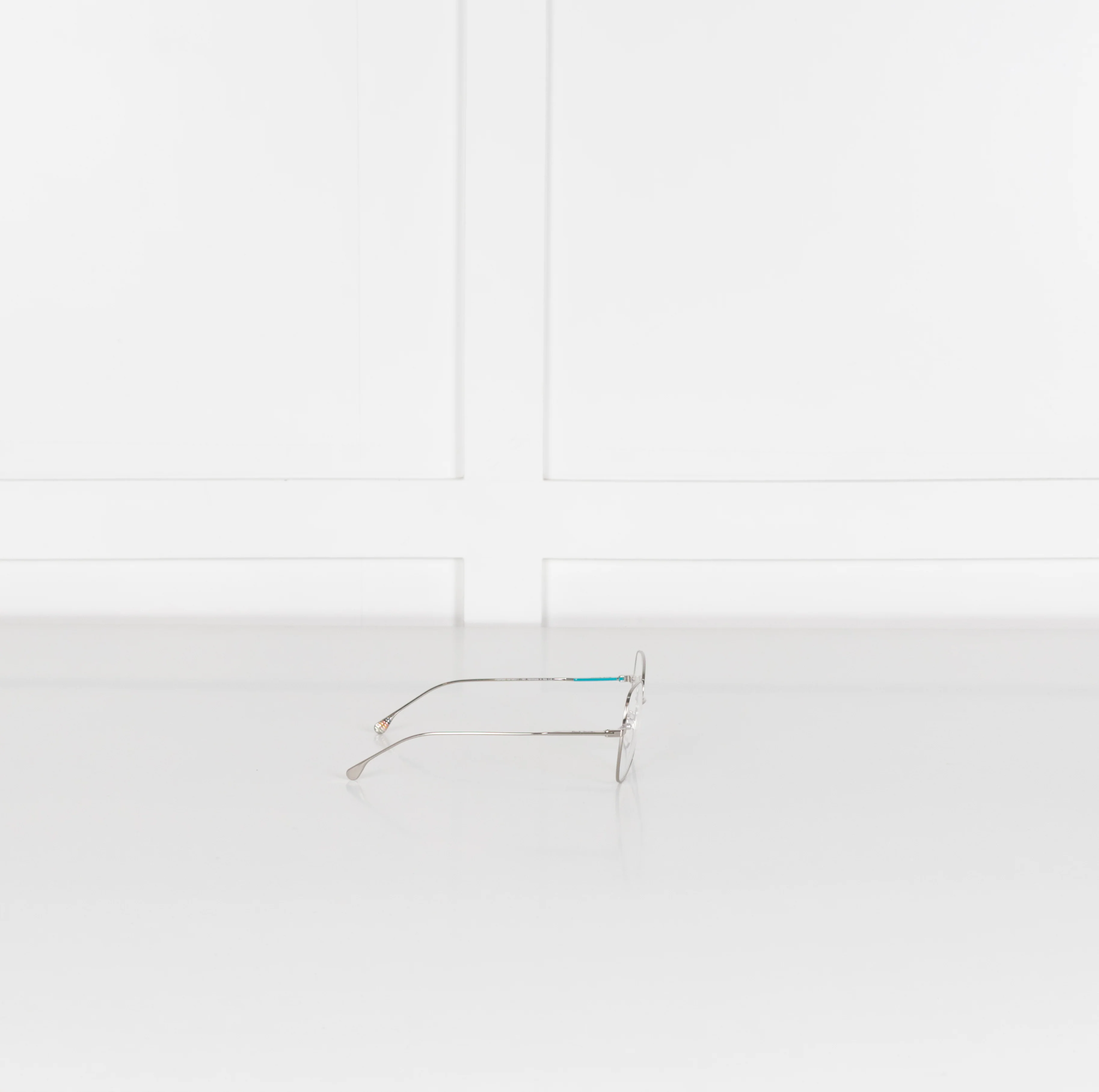 Paul Smith Clear Square Metal Frame Davis Opticals - Image 7