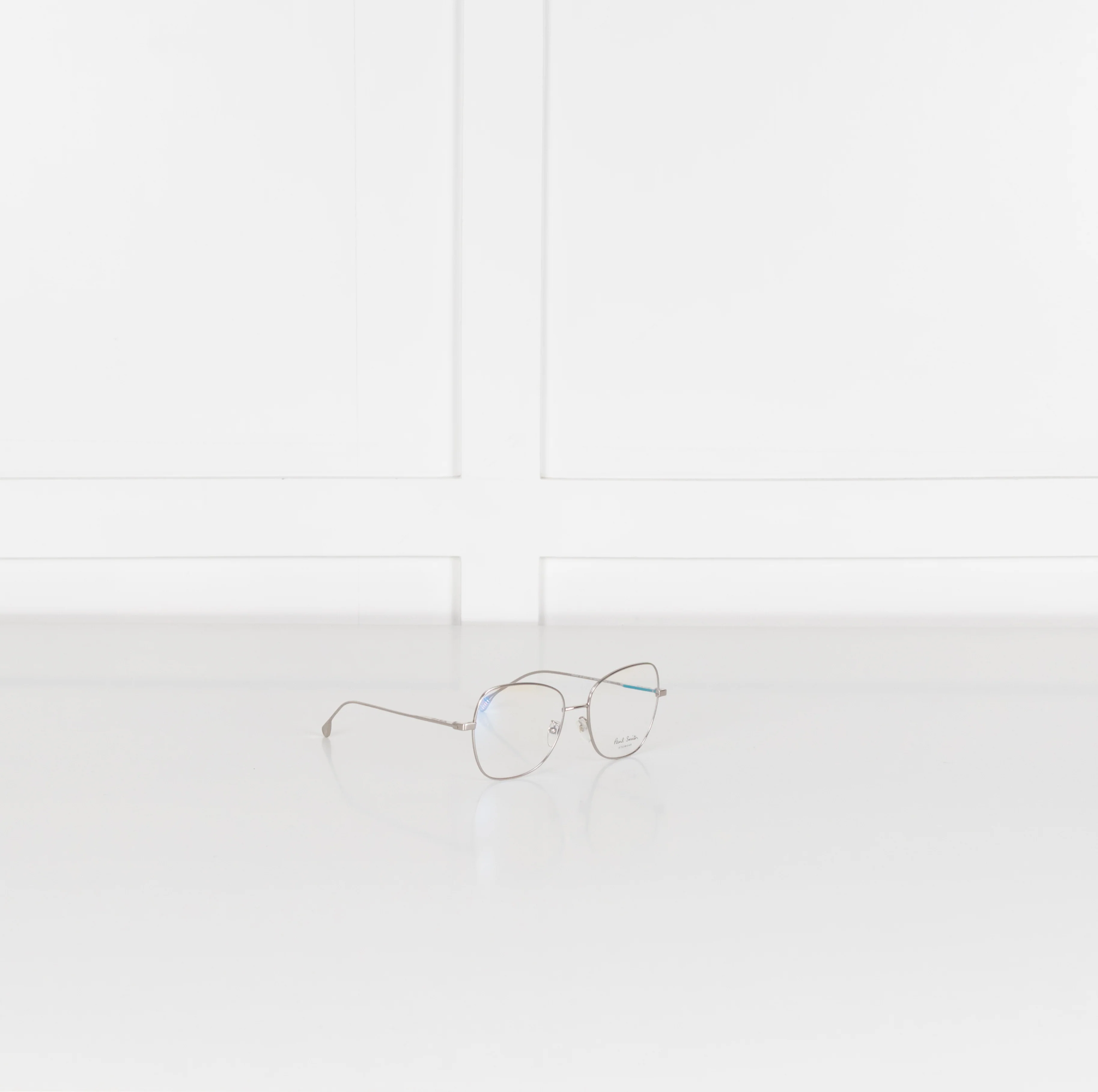 Paul Smith Clear Square Metal Frame Davis Opticals - Image 8