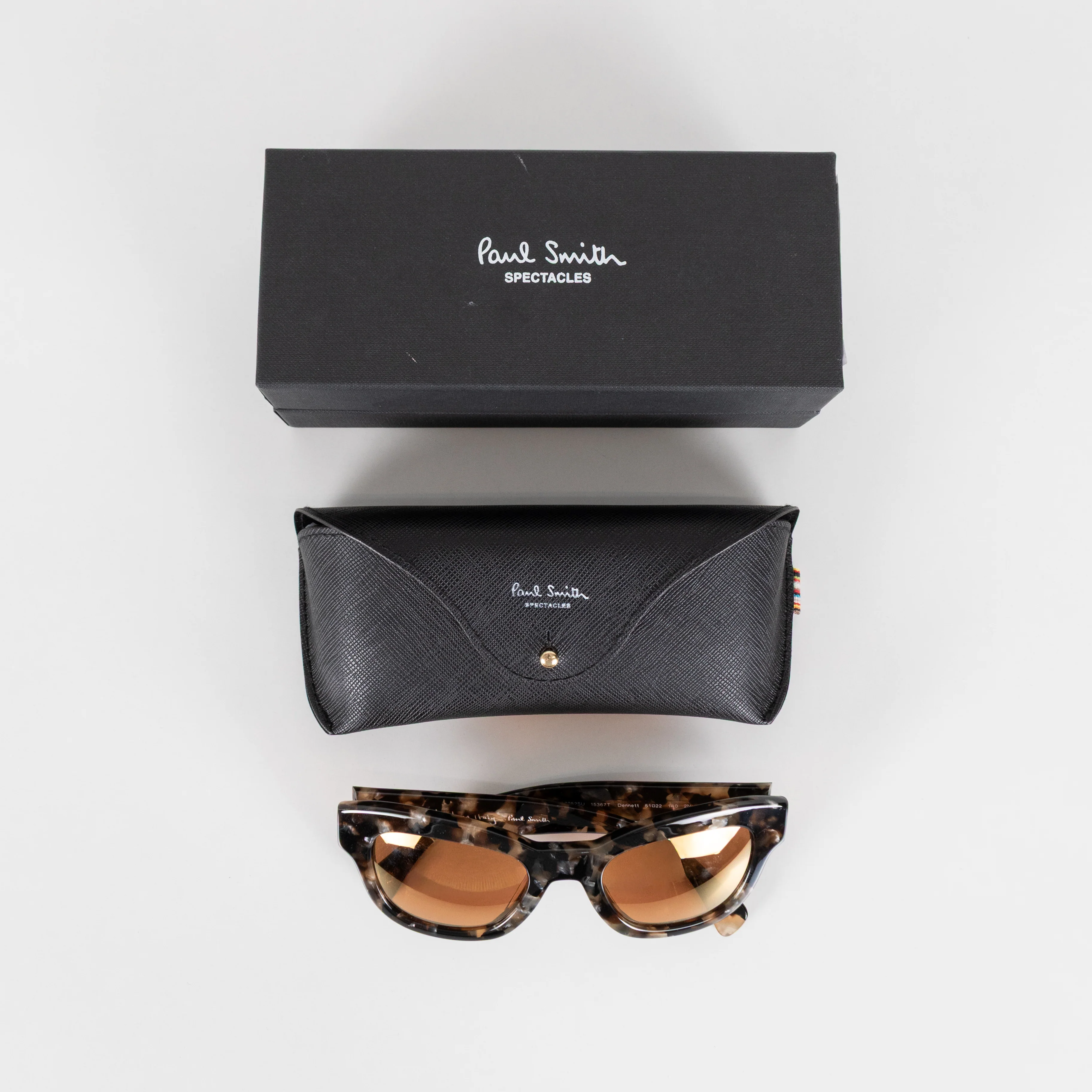 Paul Smith Dennett Brown Tortoiseshell Orange Lens Sunglasses - Image 8