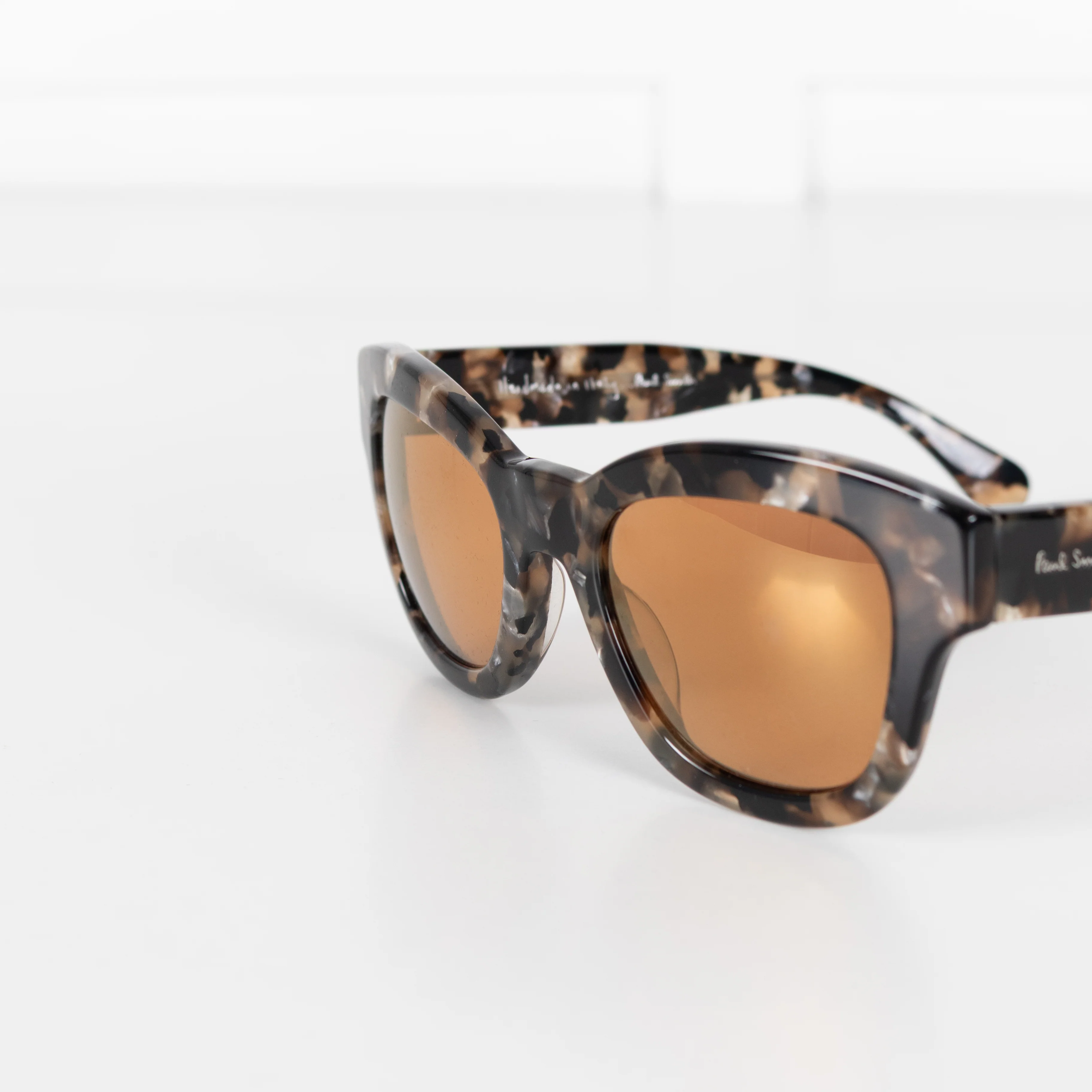 Paul Smith Dennett Brown Tortoiseshell Orange Lens Sunglasses - Image 9