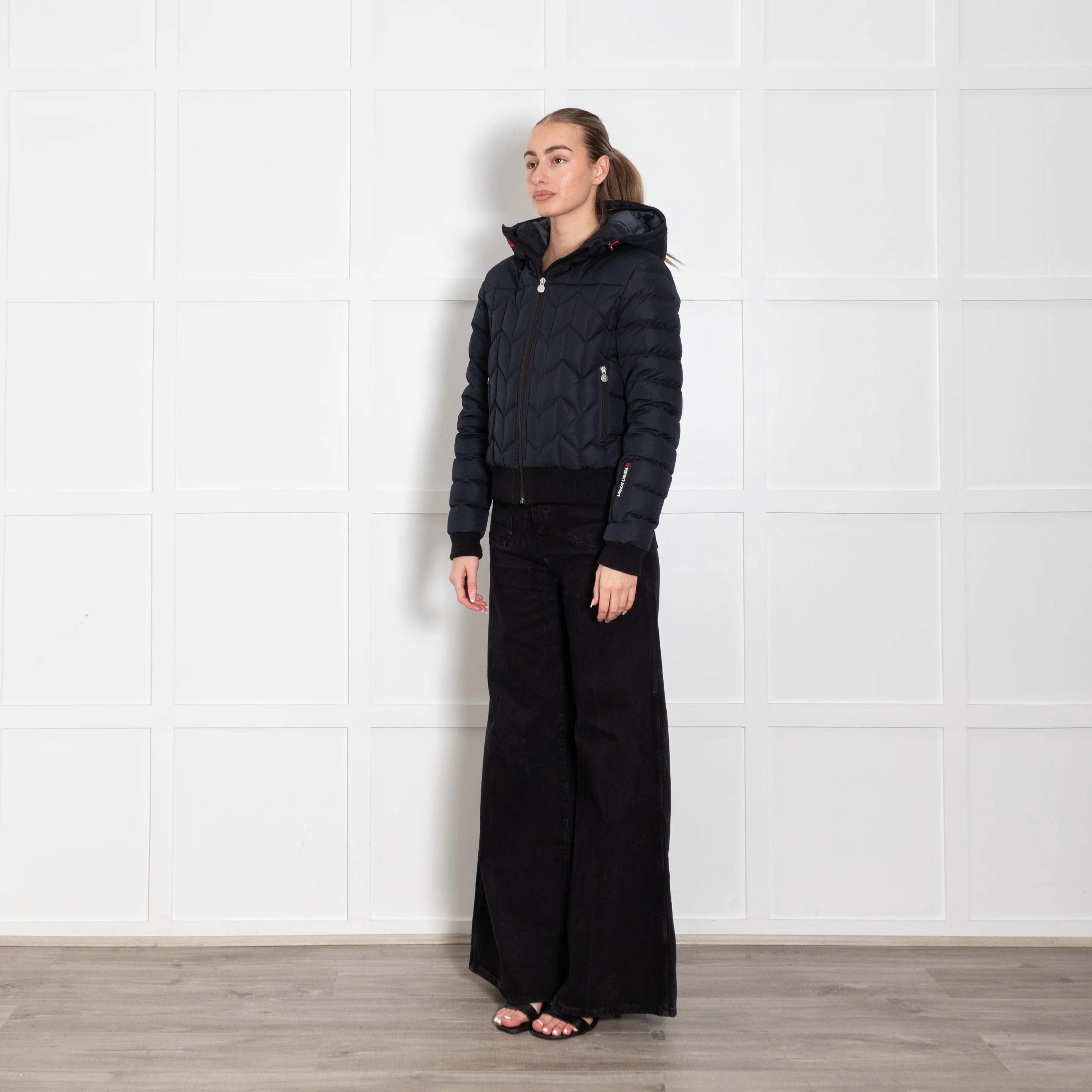 Perfect Moment Navy Blue Puffer Ski Jacket - Image 3