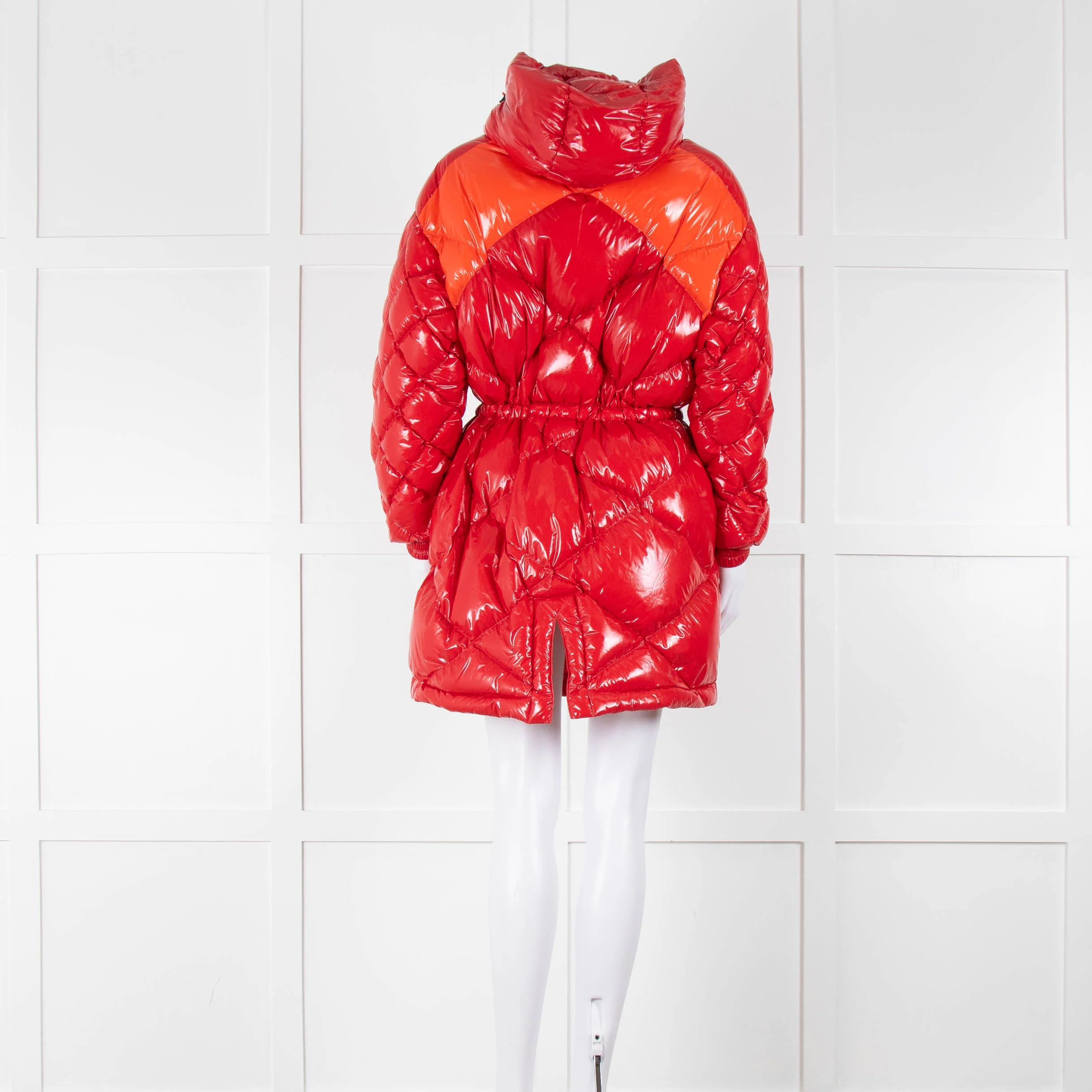 Perfect Moment Red Wet Look Maelle Hood Duvett Ski Jacket - Image 5