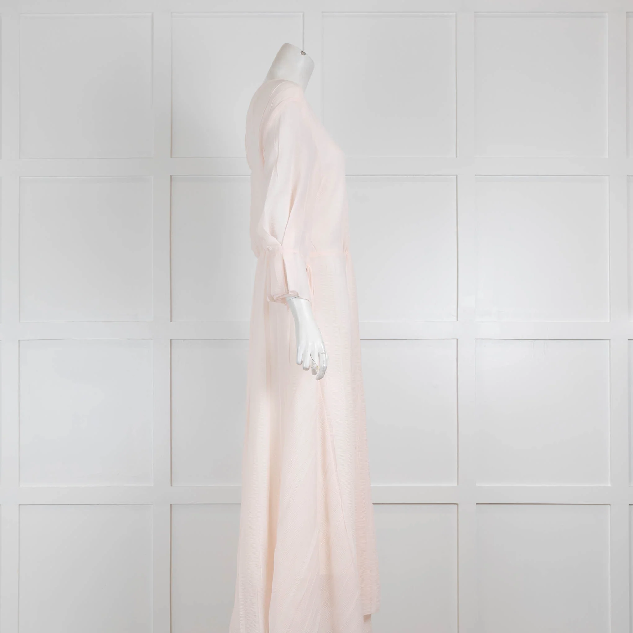 Phillip Lim Pale Pink V Neck Fluid Dress - Image 2