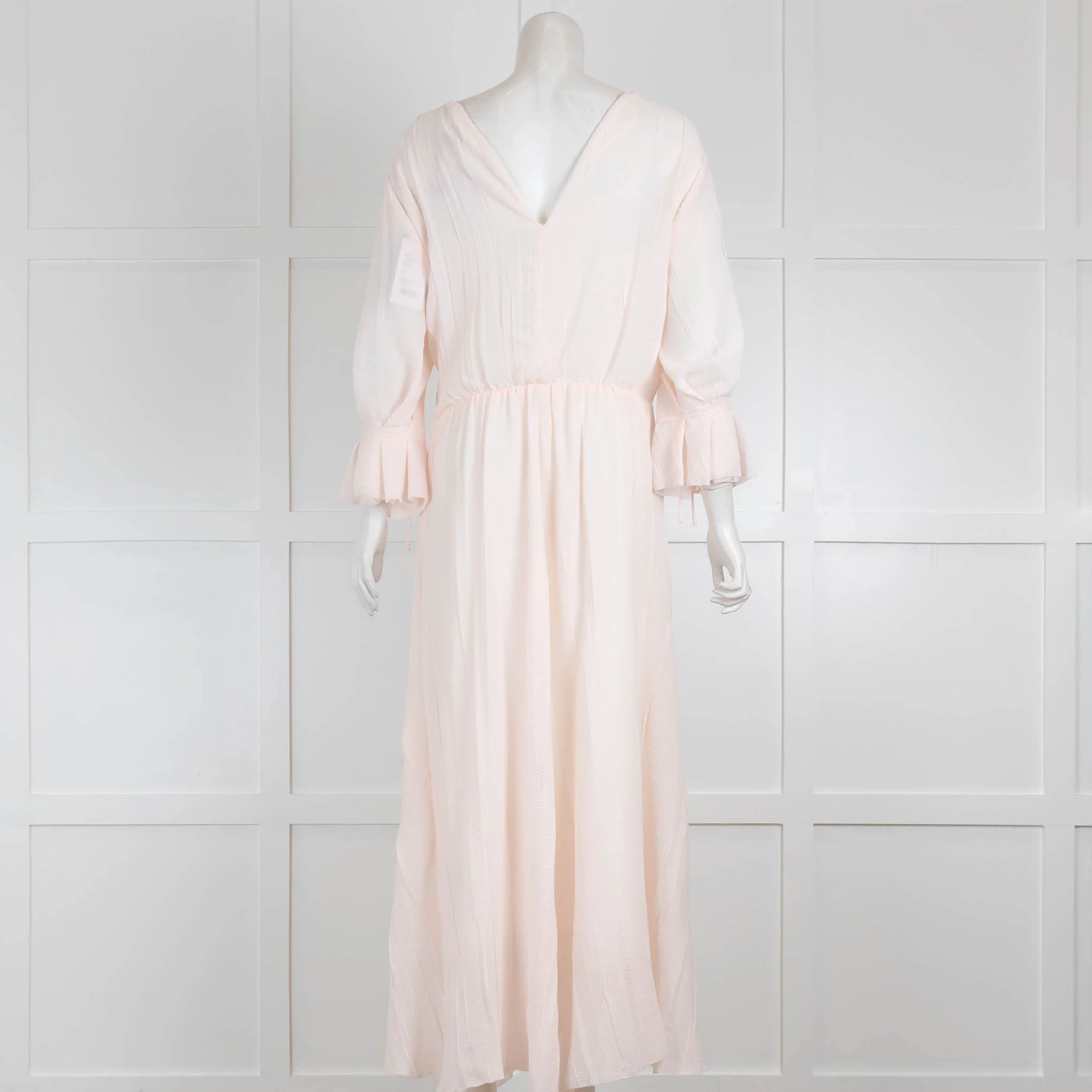 Phillip Lim Pale Pink V Neck Fluid Dress - Image 3