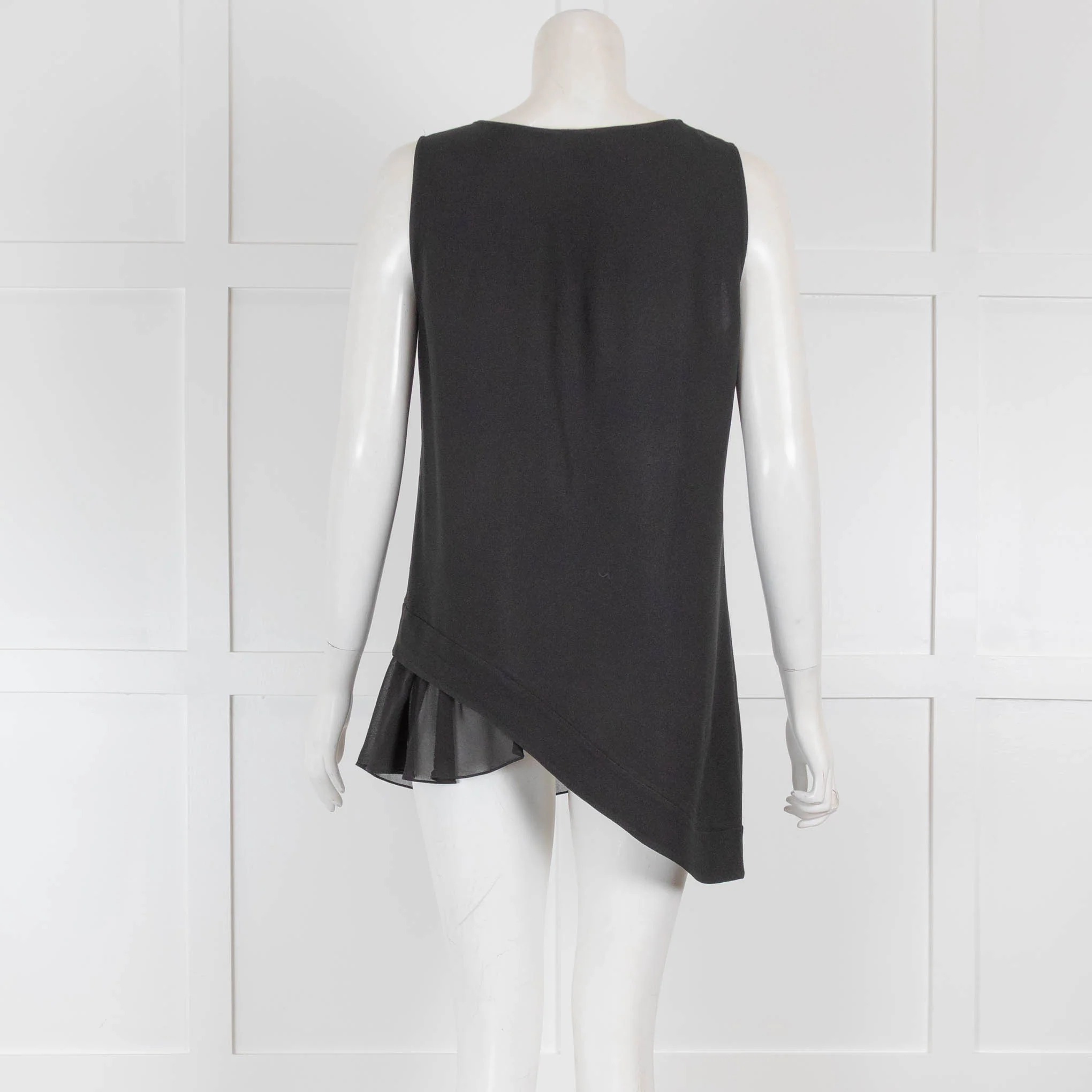 Philosophy Black Tiered Top with Sheer Hem - Image 3