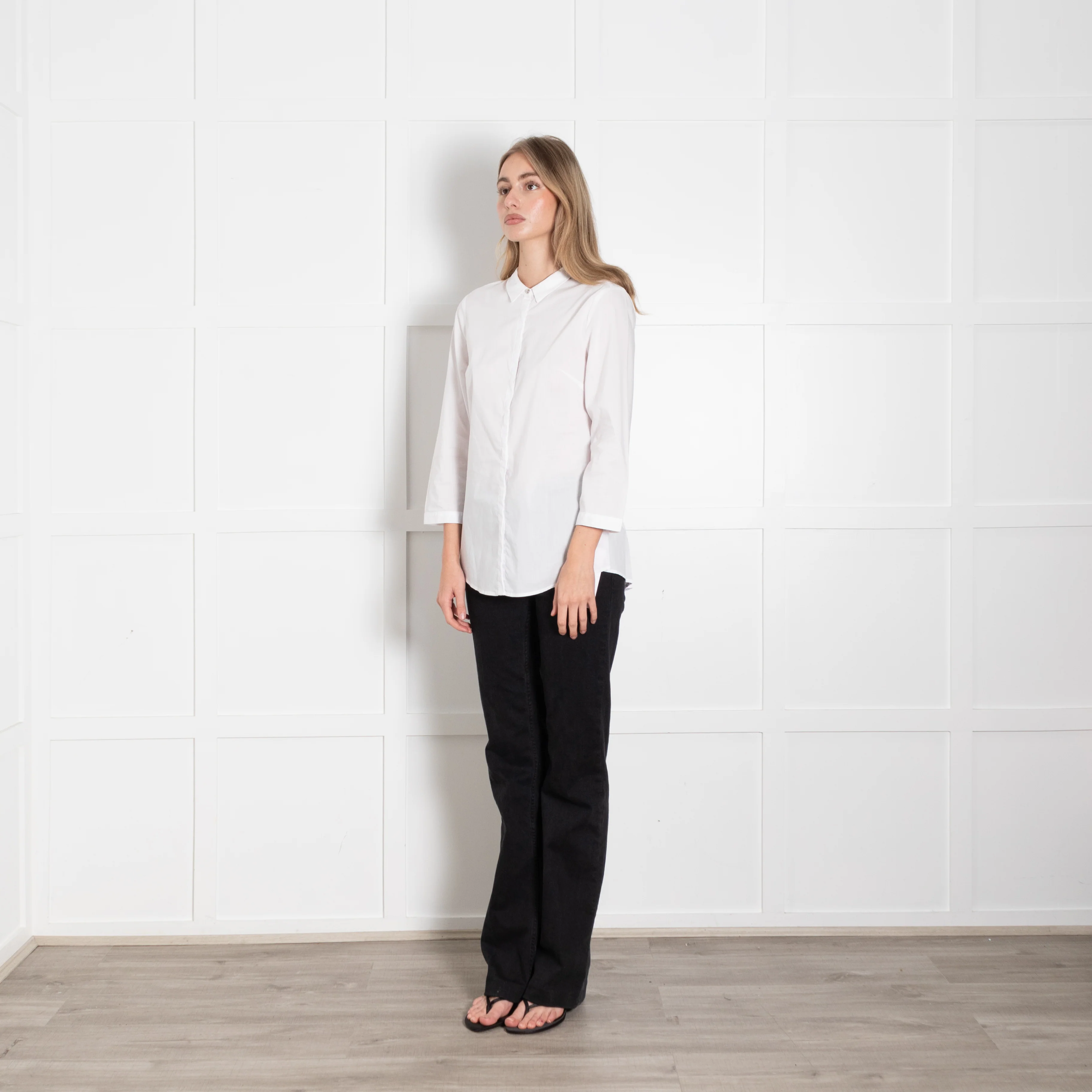 Philosophy Blues Original White Shirt With Crystal Top Button - Image 3