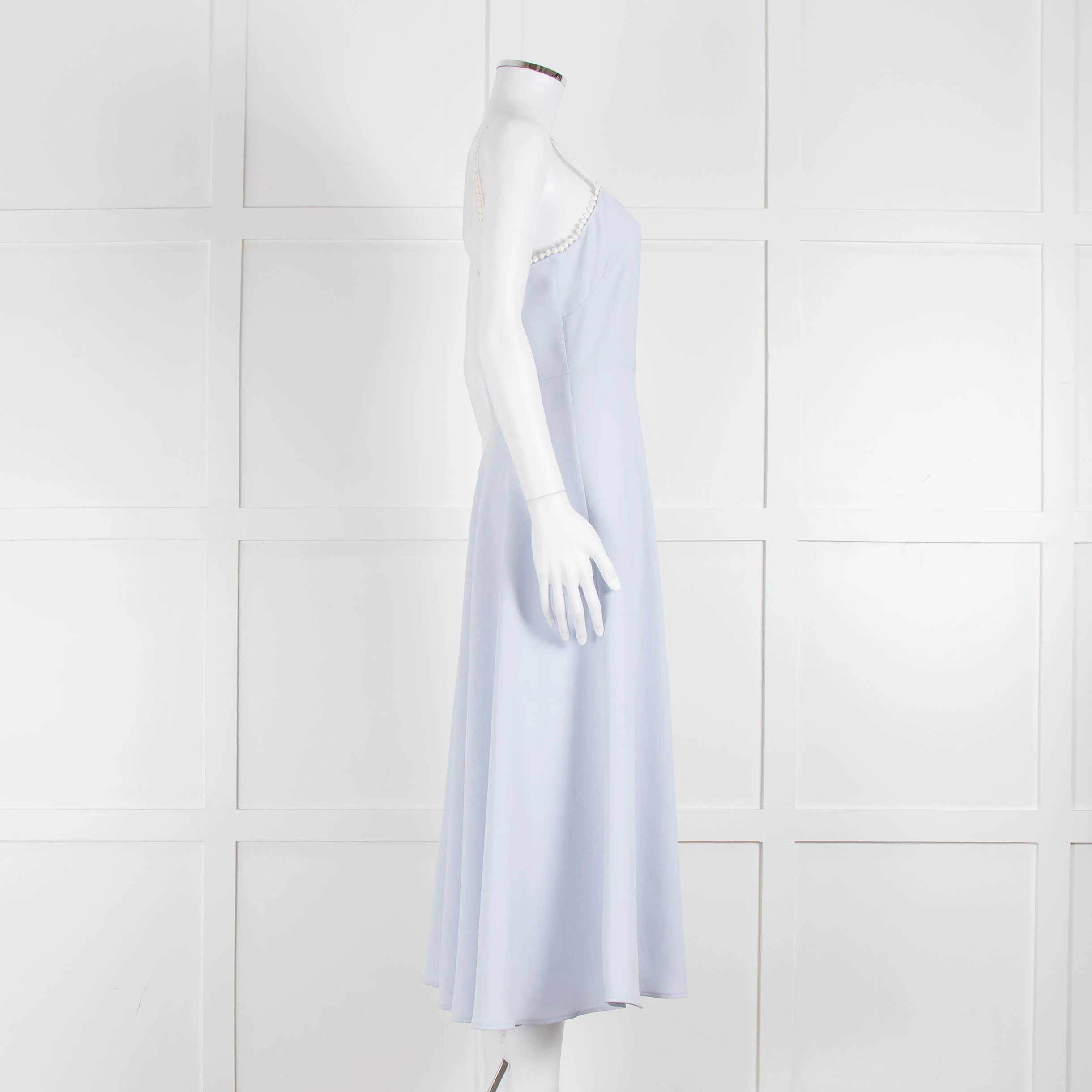 Philosophy Pale Blue Dress With Lace Shoulder Straps - Image 3