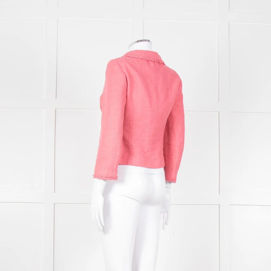 Philosophy Pink Linen Blend Short Jacket - Image 6