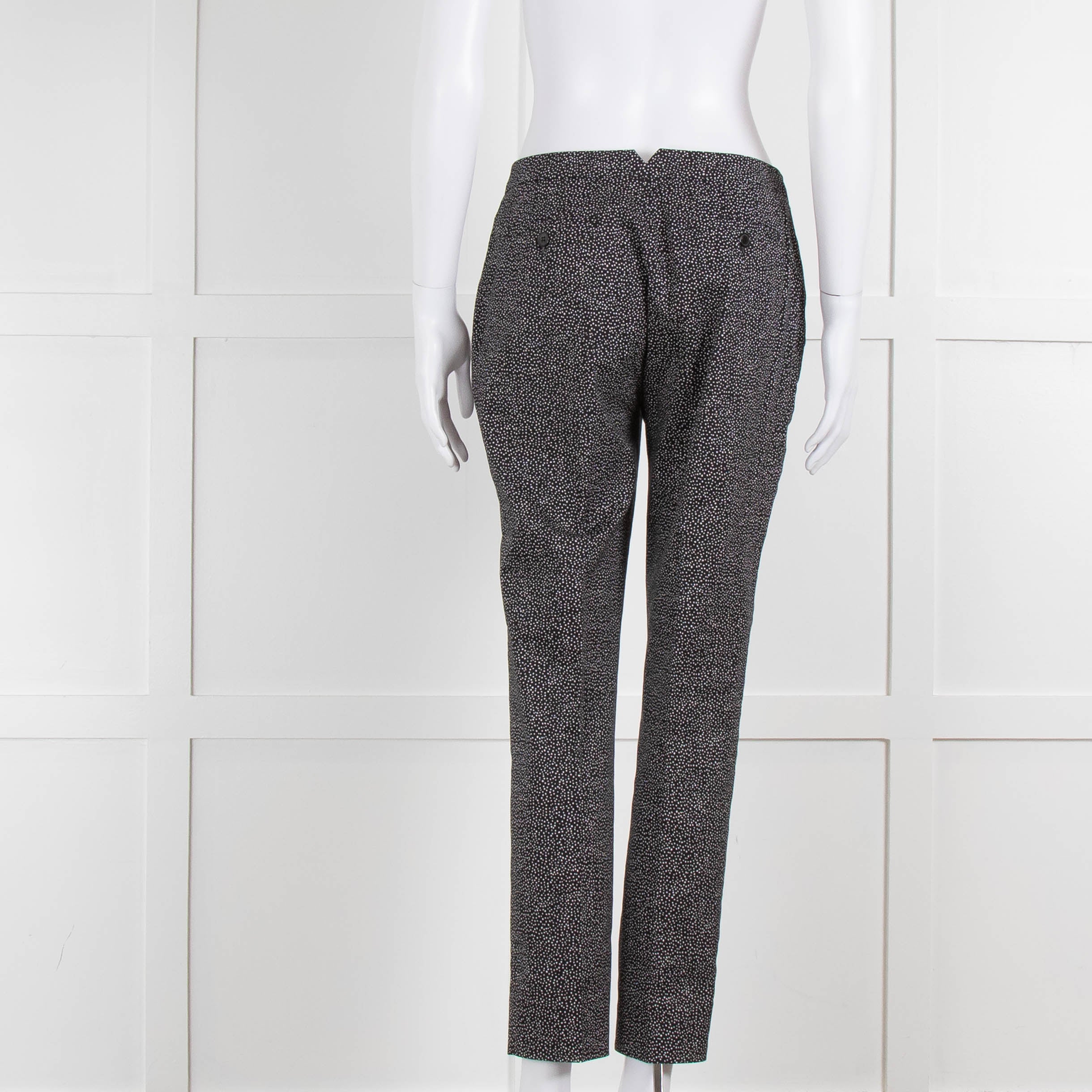 Piazza Sempione Blue and White Dotted Cotton Trousers - Image 5