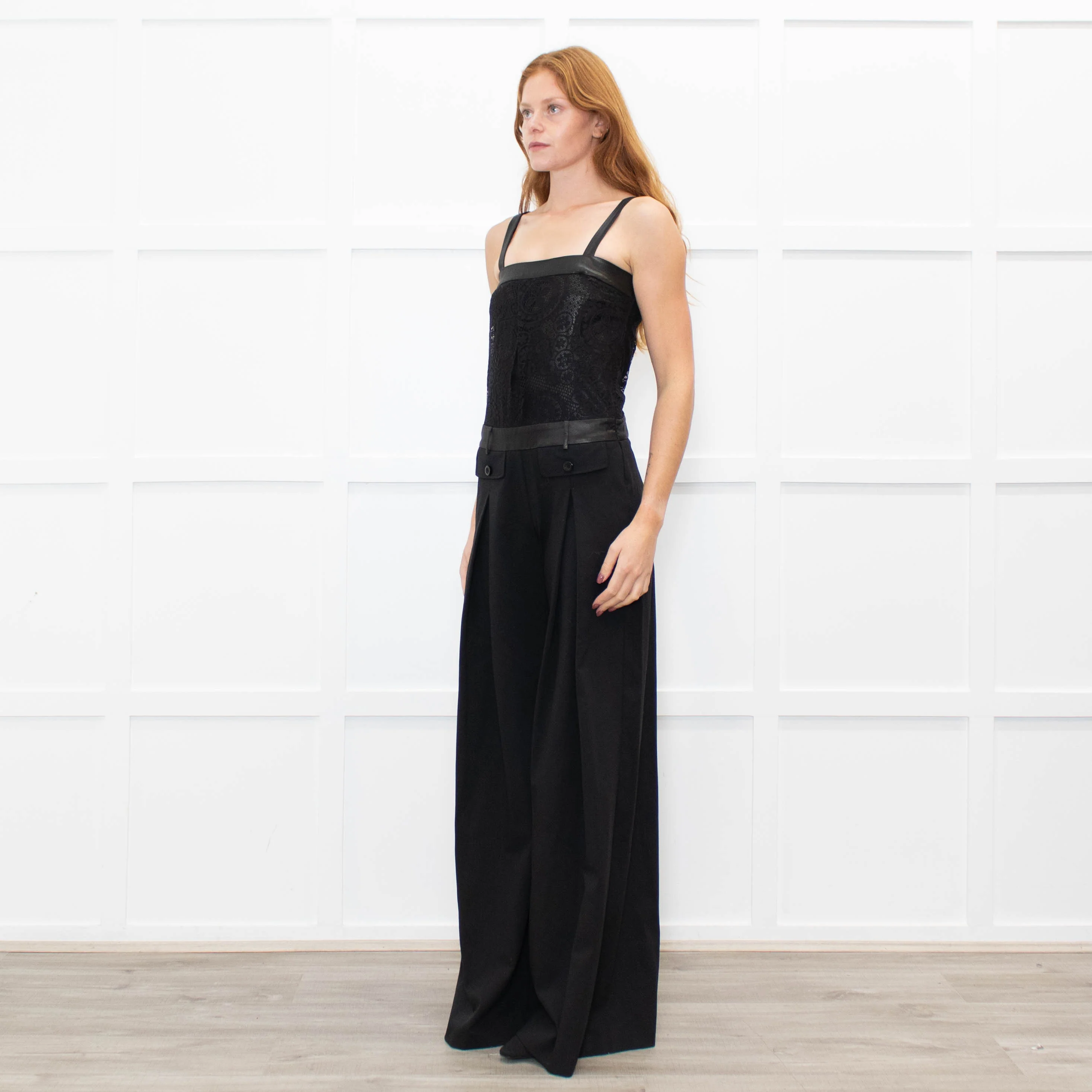 Pinko Black Bandeau Sleeveless Jumpsuit - Image 3