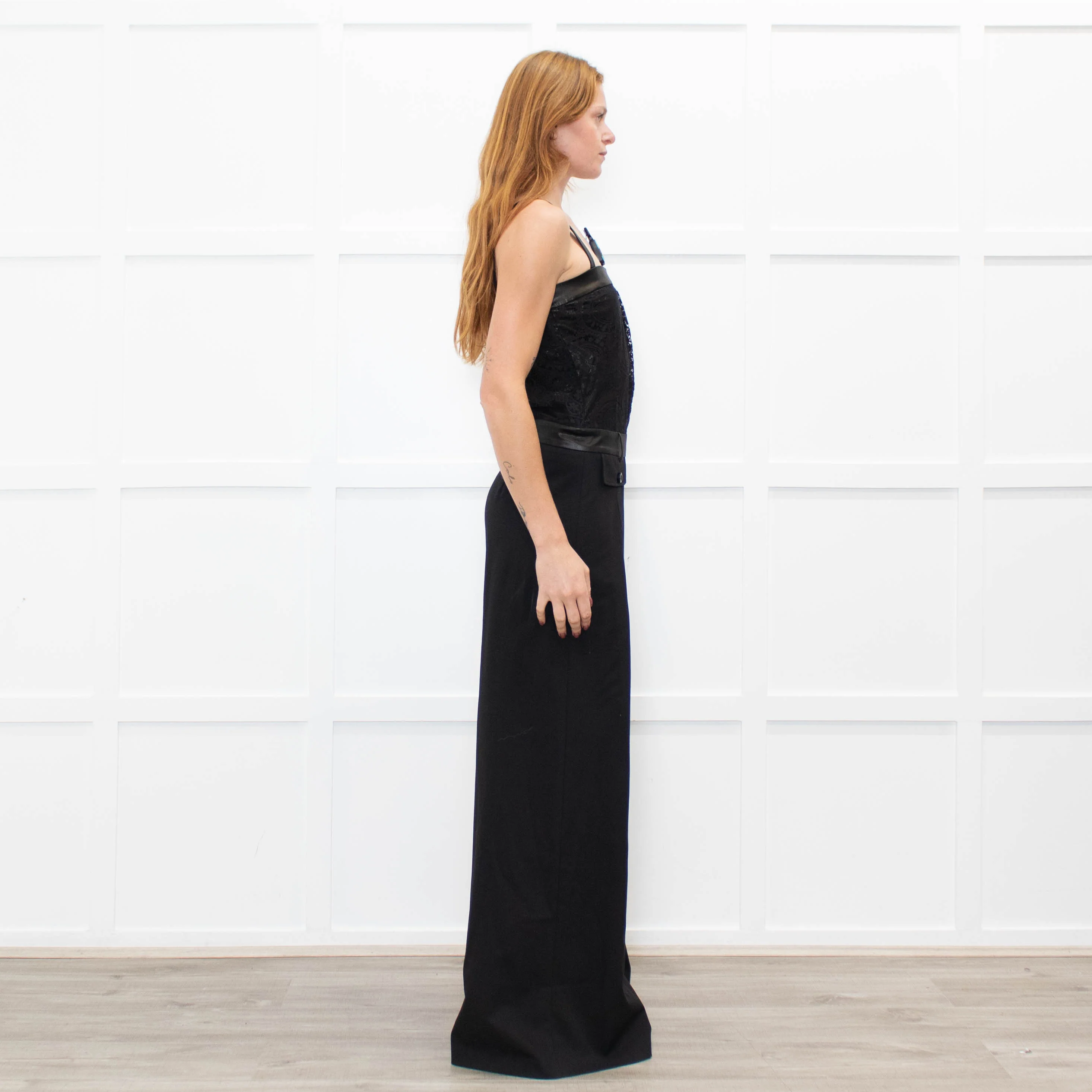 Pinko Black Bandeau Sleeveless Jumpsuit - Image 6