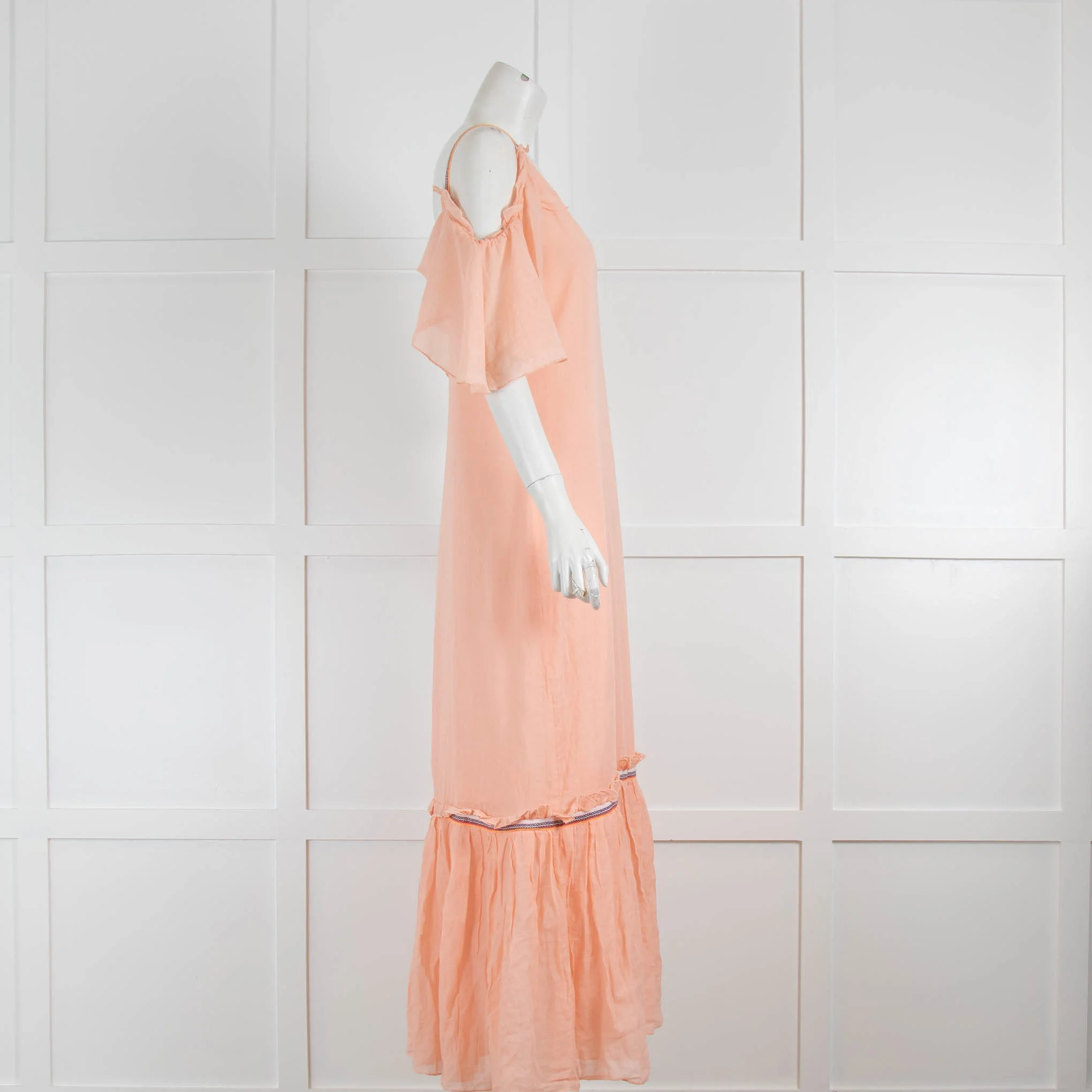 Pitusa Peach Cotton Maxi Dress - Image 2