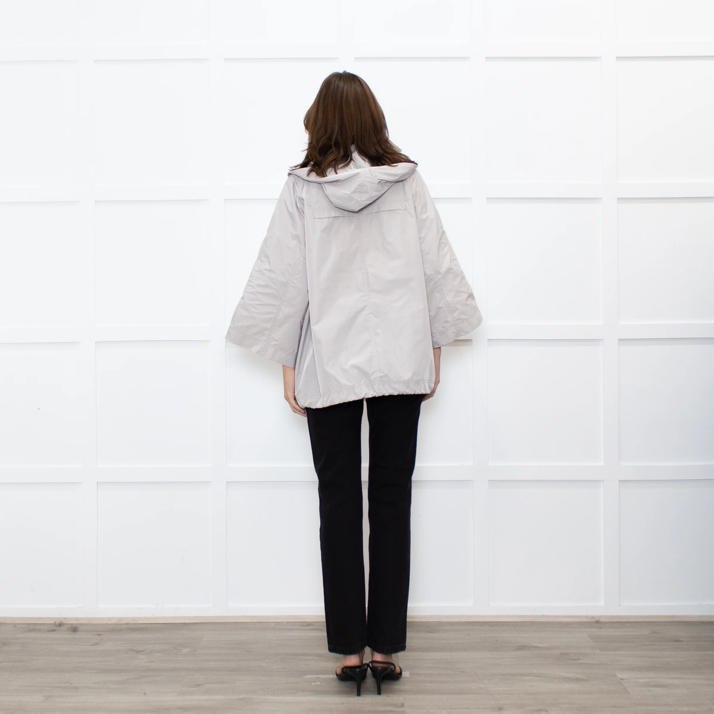 Poetry Beige Hooded Windstopper Jacket - Image 5