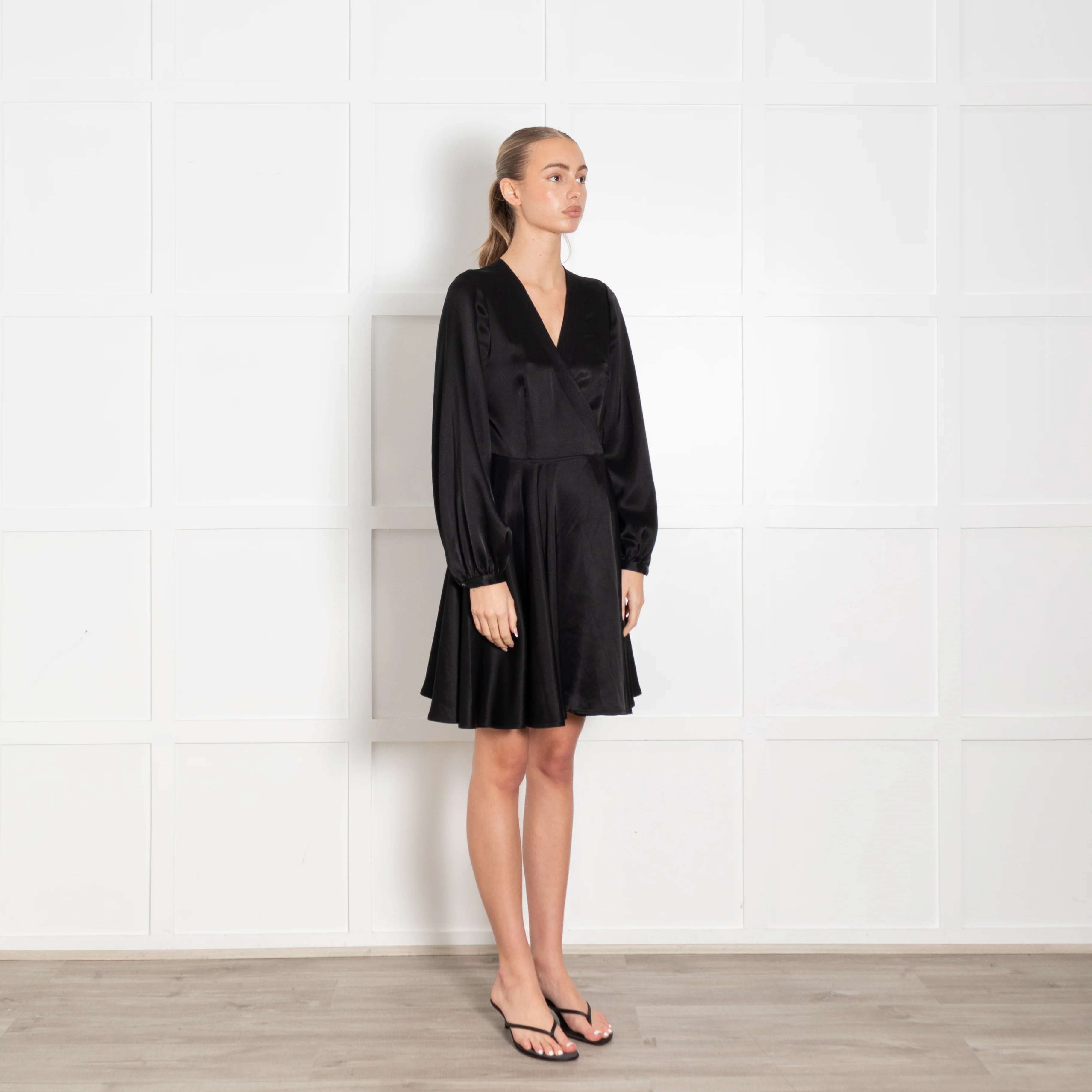 Polo Ralph Lauren Black Mini Wrap Dress - Image 7