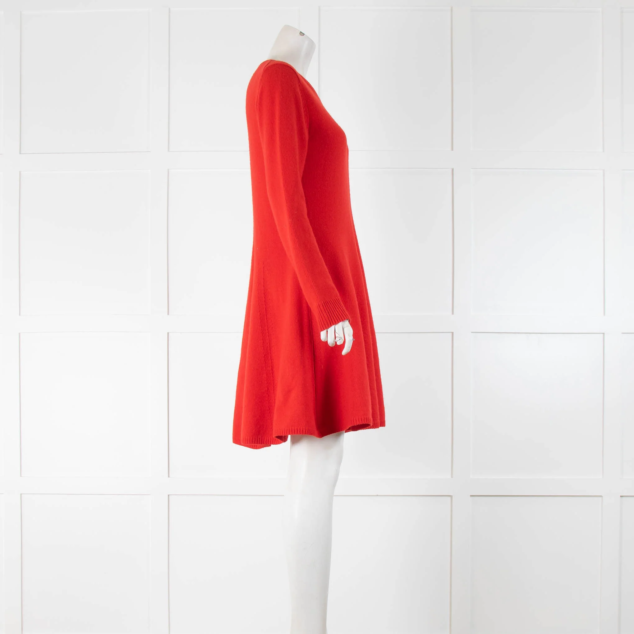 Polo Ralph Lauren Red Cashmere Wool Mix Knitted Dress - Image 2