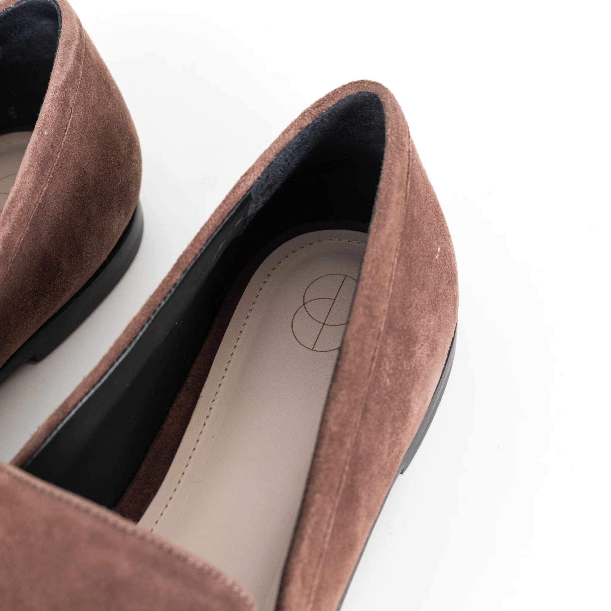 Porte & Paire Kid Suede Supreme Coffee Loafers - Image 12