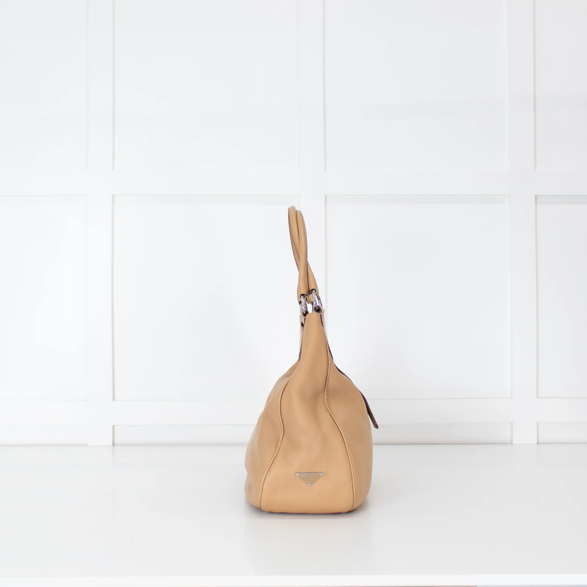 Prada Beige Large Vintage Moon Bag - Image 4