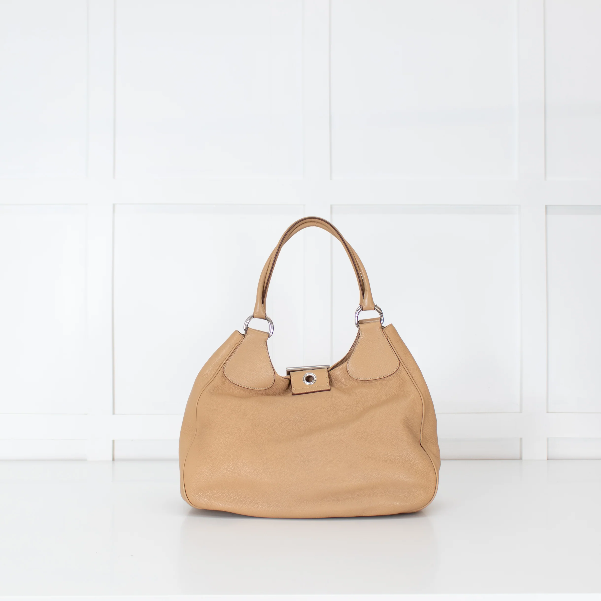 Prada Beige Large Vintage Moon Bag - Image 5