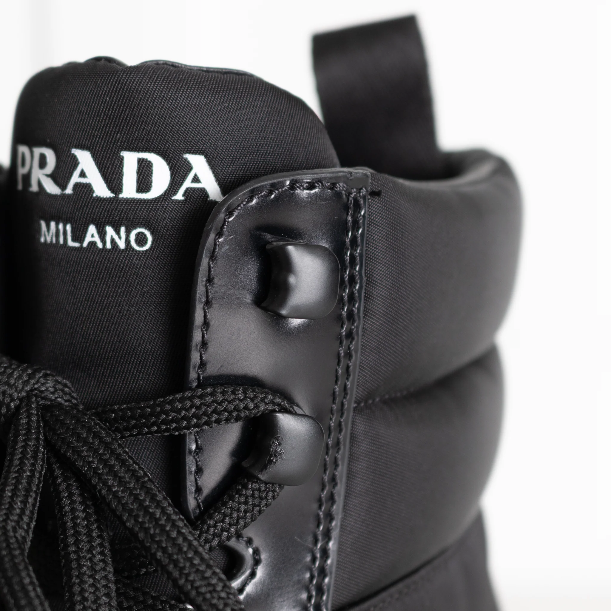 Prada Black Monolith Combat Boots - Image 10