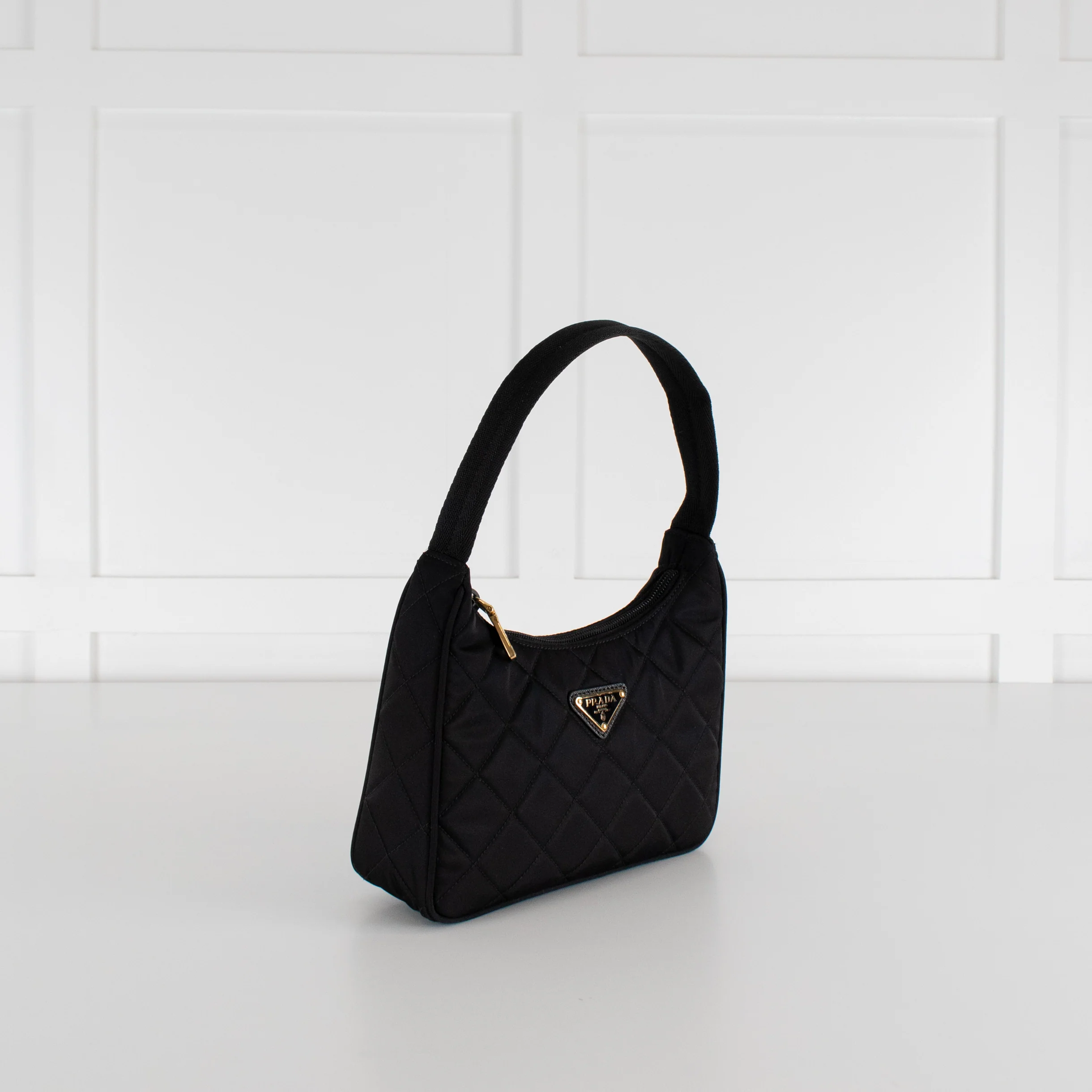 Prada Black Re-Edition 2000 Quilted Handbag - Image 3