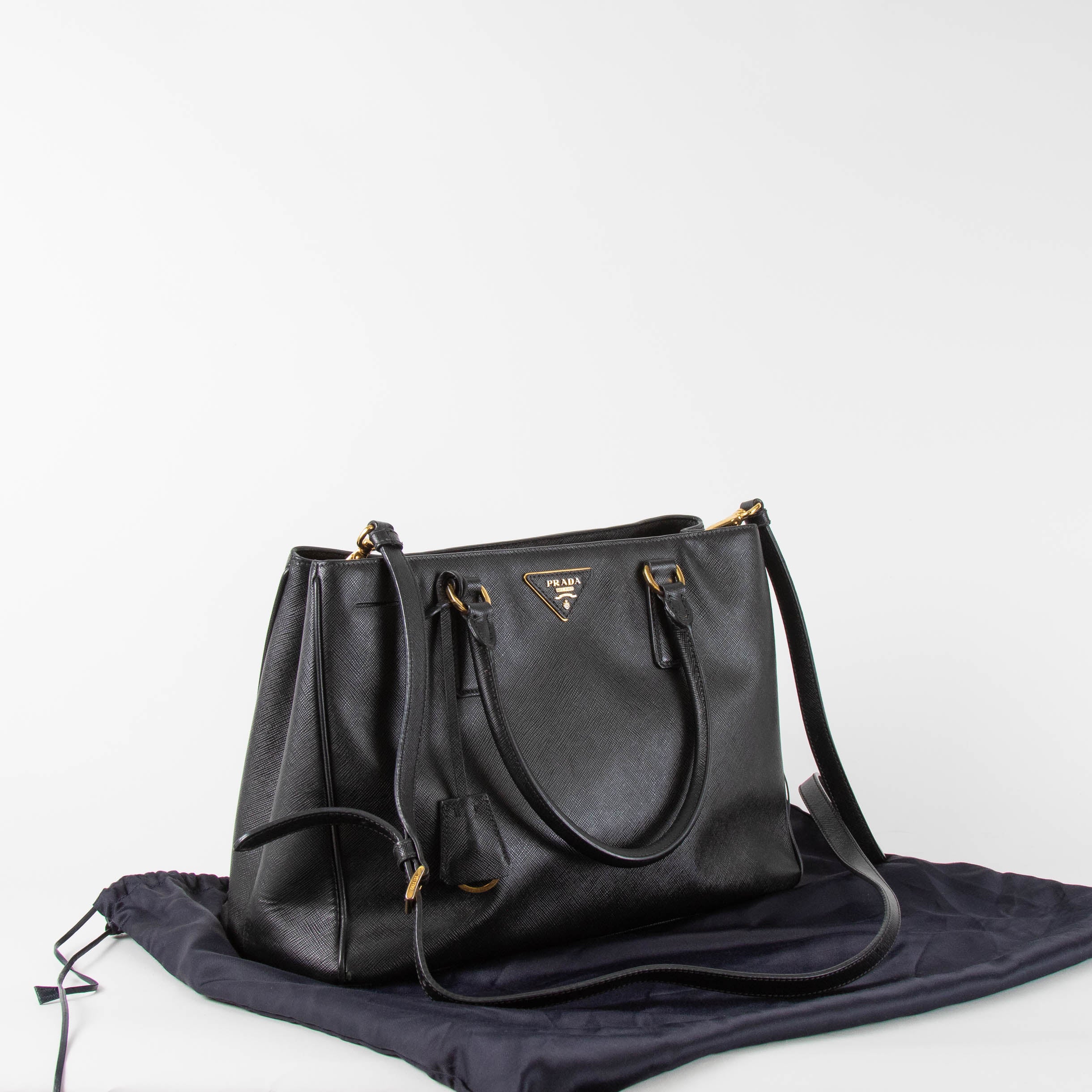 Prada Black Saffiano Galleria Tote - Image 3