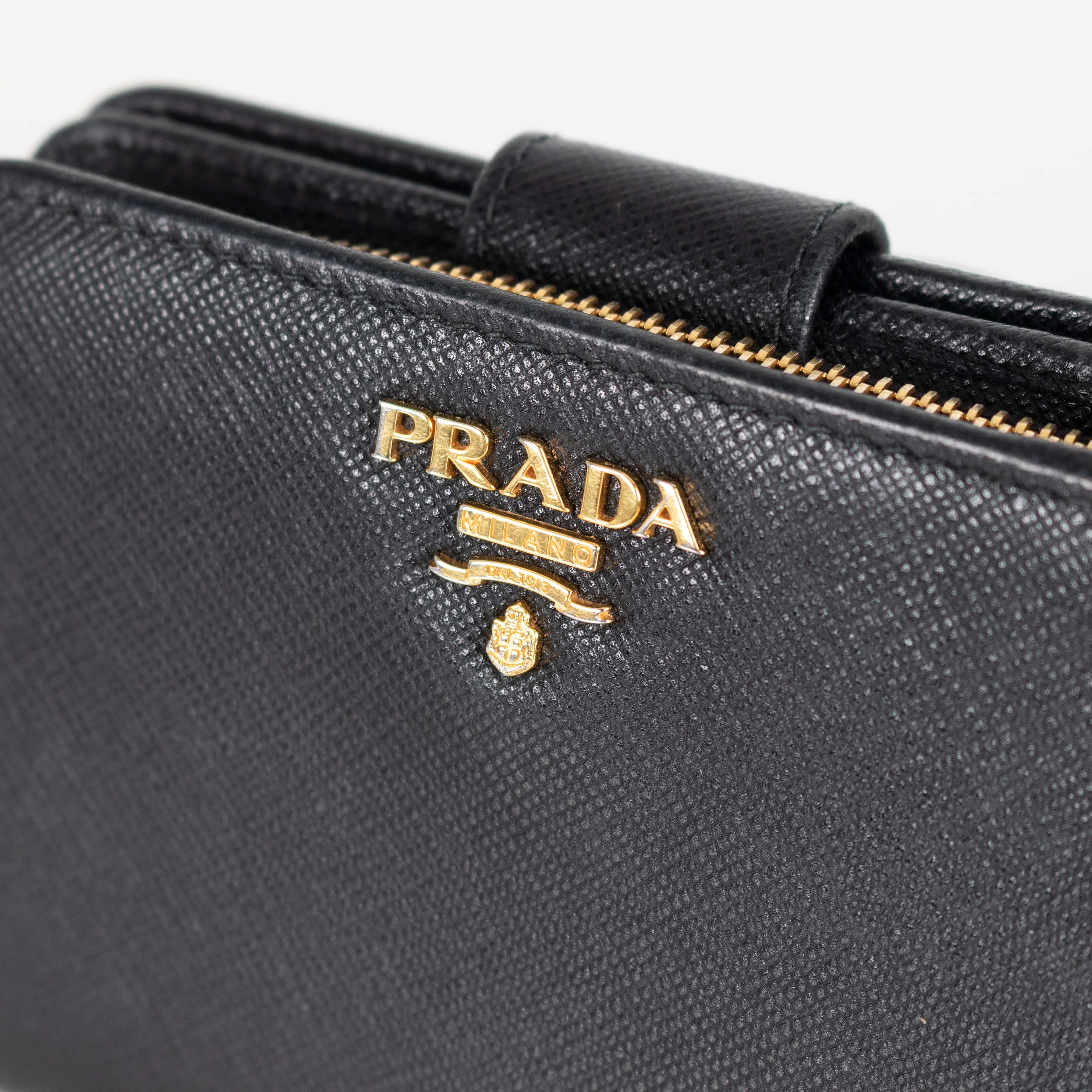 Prada Black Saffiano Wallet - Image 7