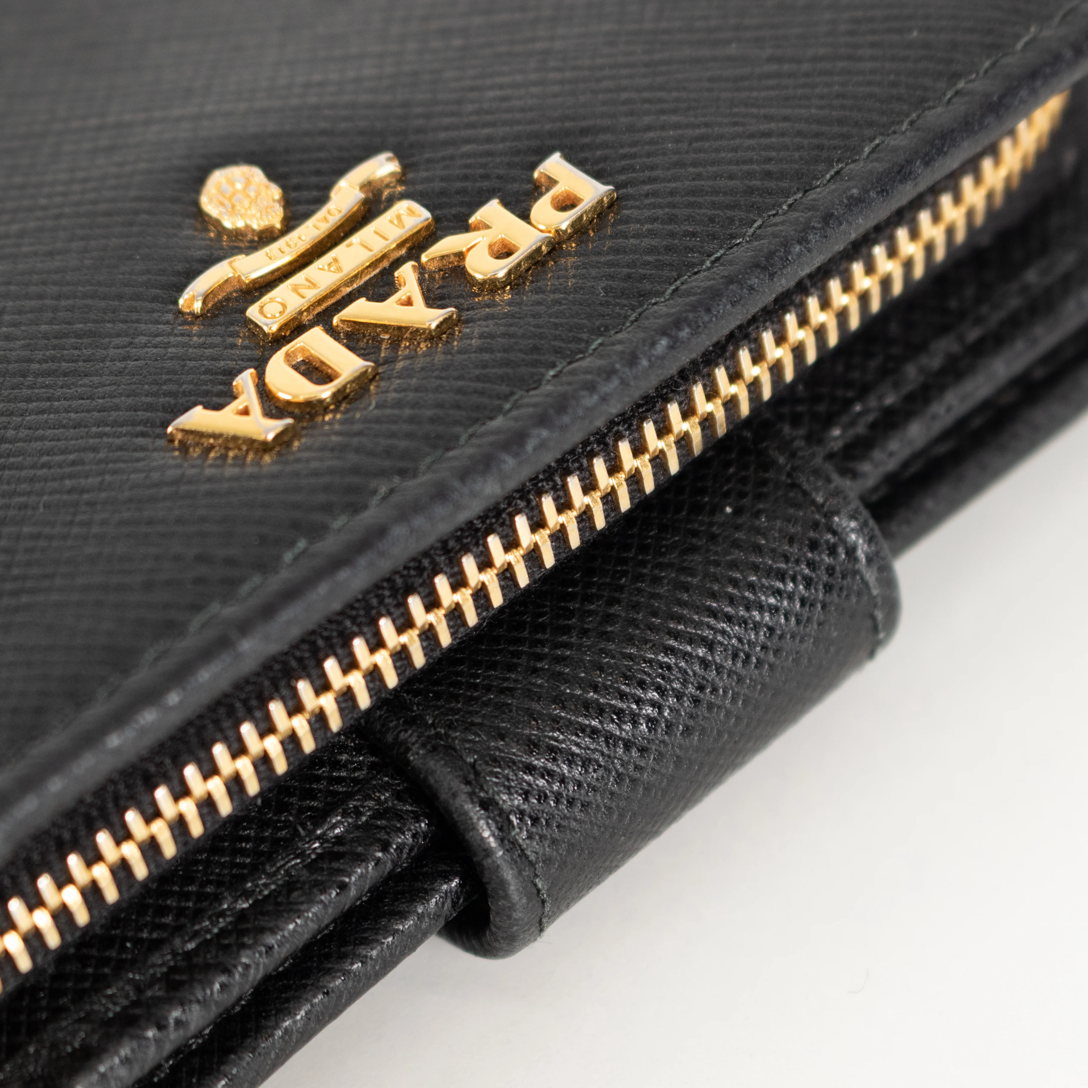 Prada Black Saffiano Wallet - Image 8