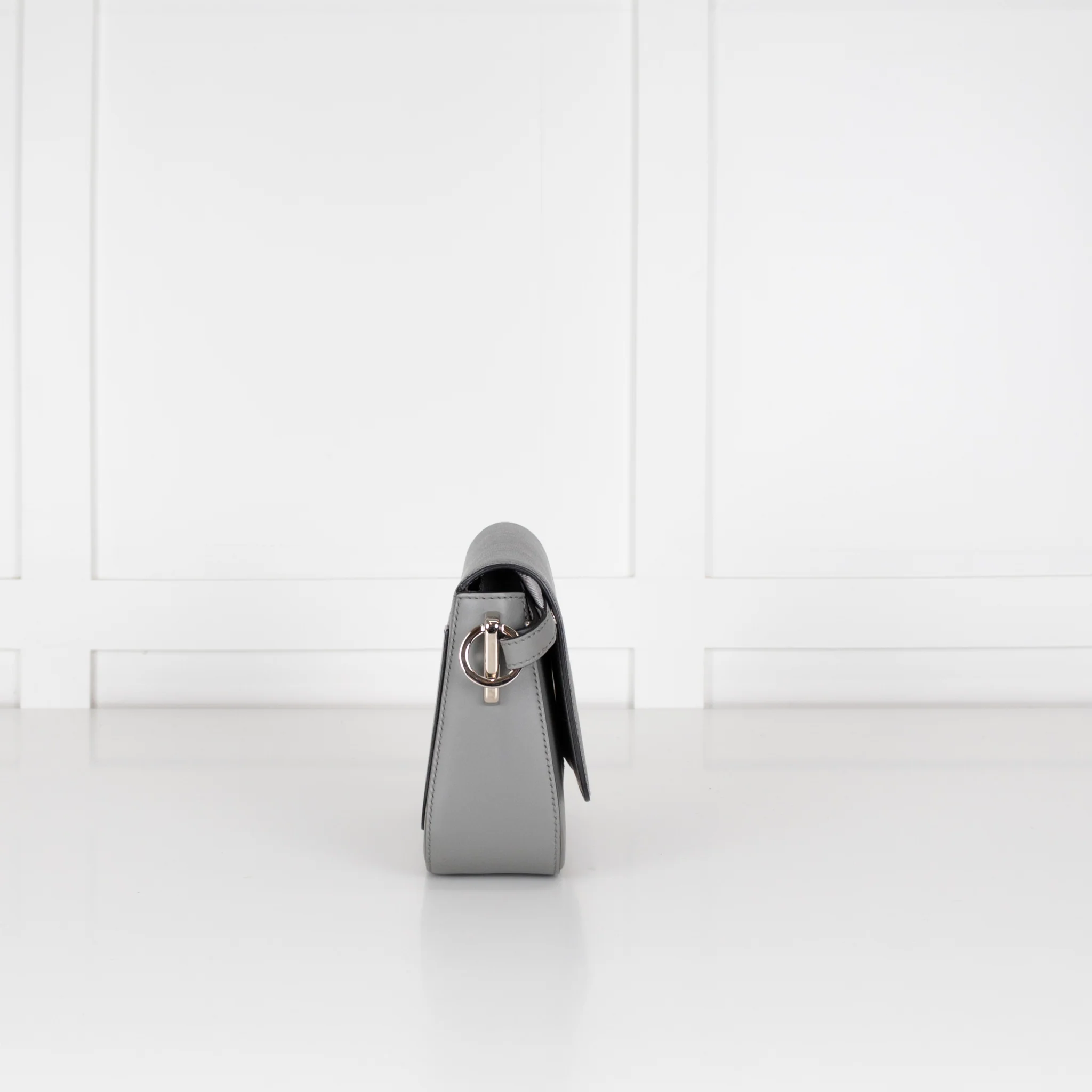 Prada Grey Saffiano Leather Identity Bag - Image 4