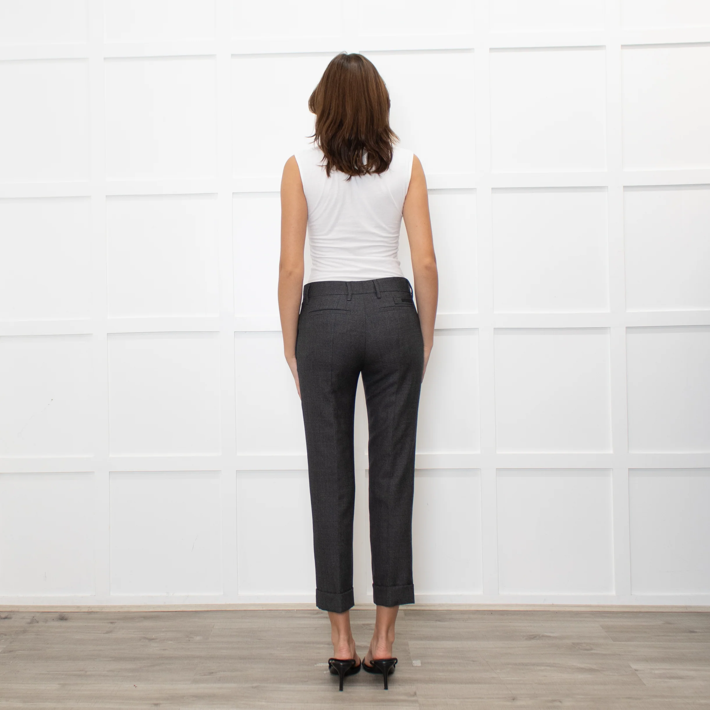 Prada Prince Of Wales Check Trousers With Turnups - Image 5