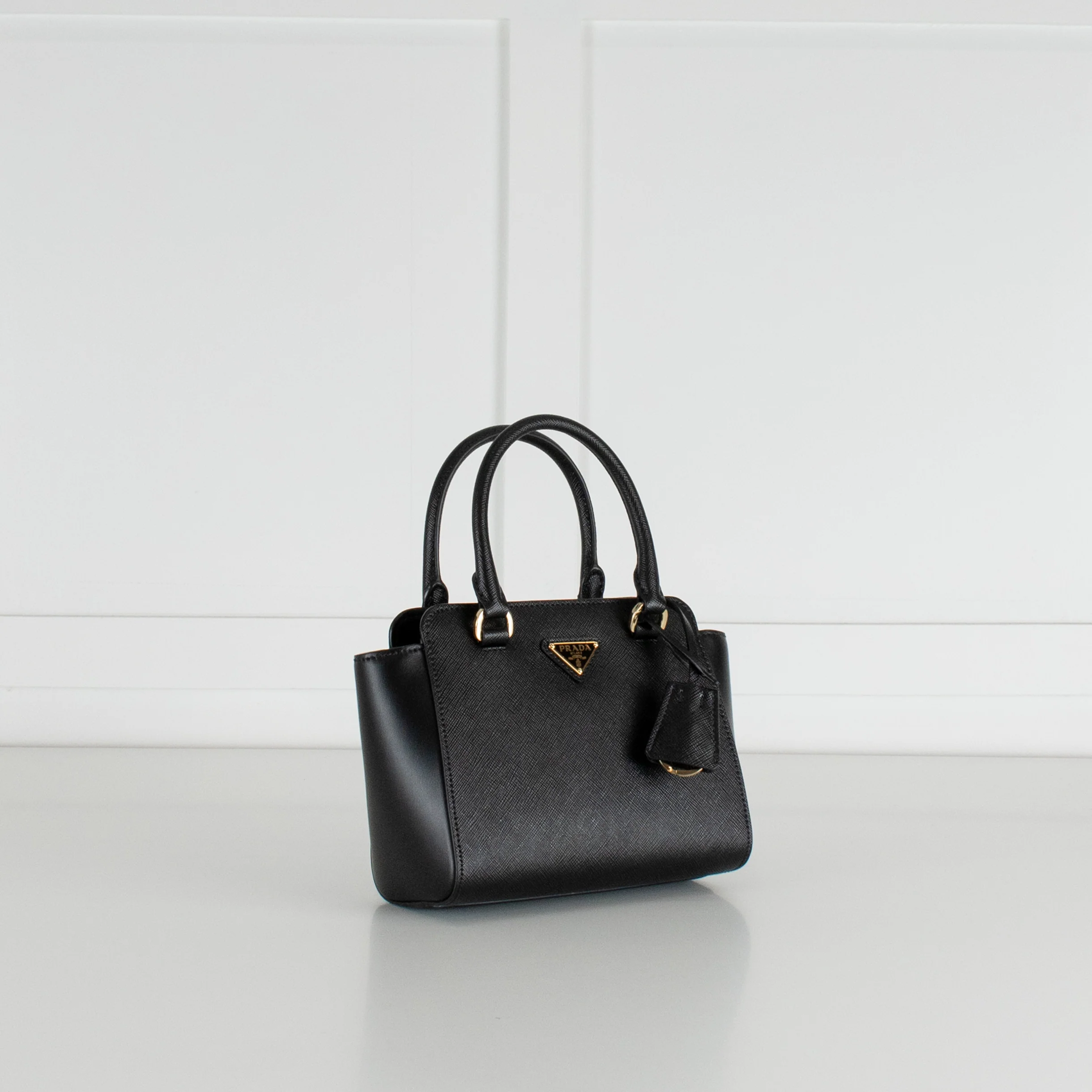 Prada Black Saffiano Small Crossbody Bag - Image 3