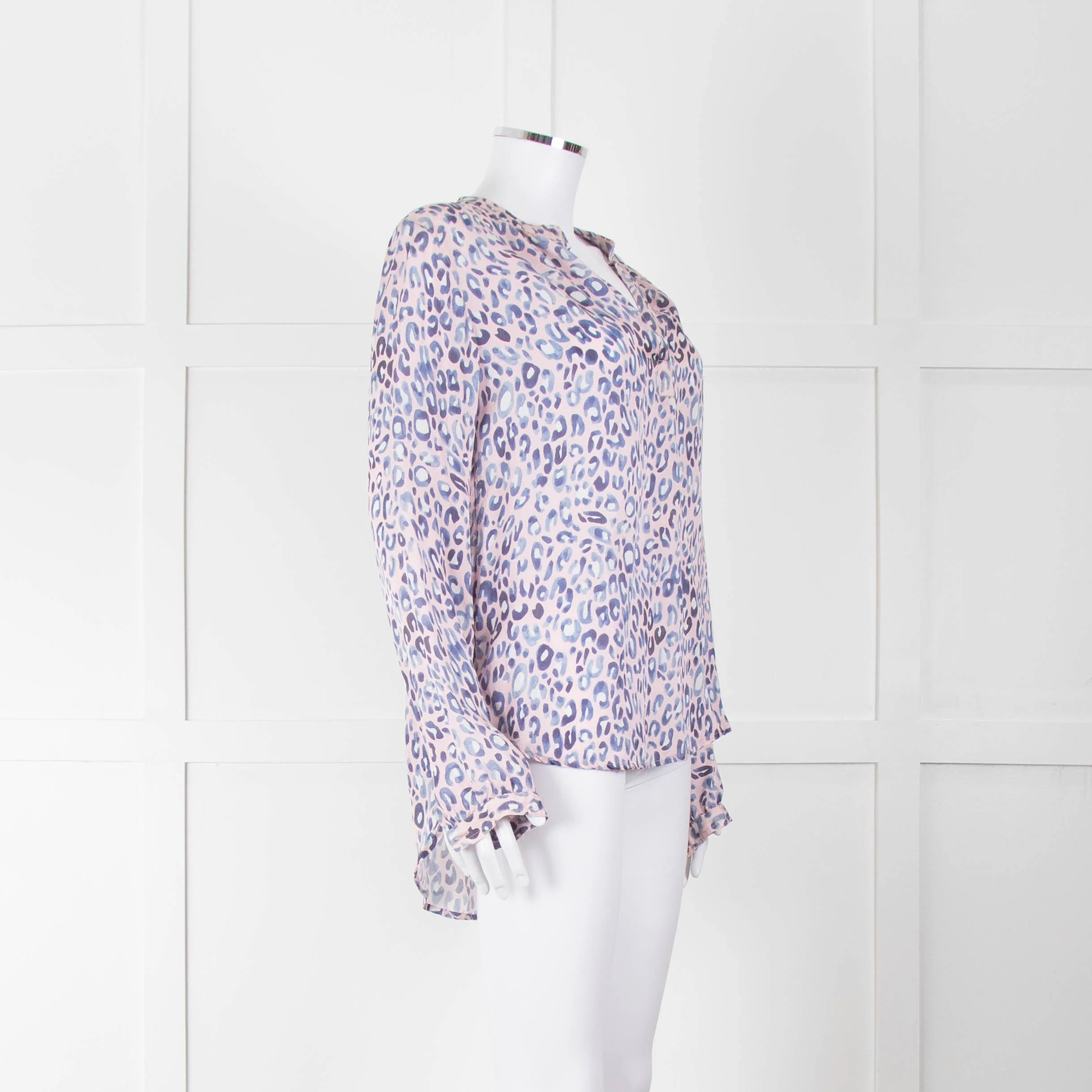 Primrose Park Pink Blue Leopard Print Blouse - Image 2