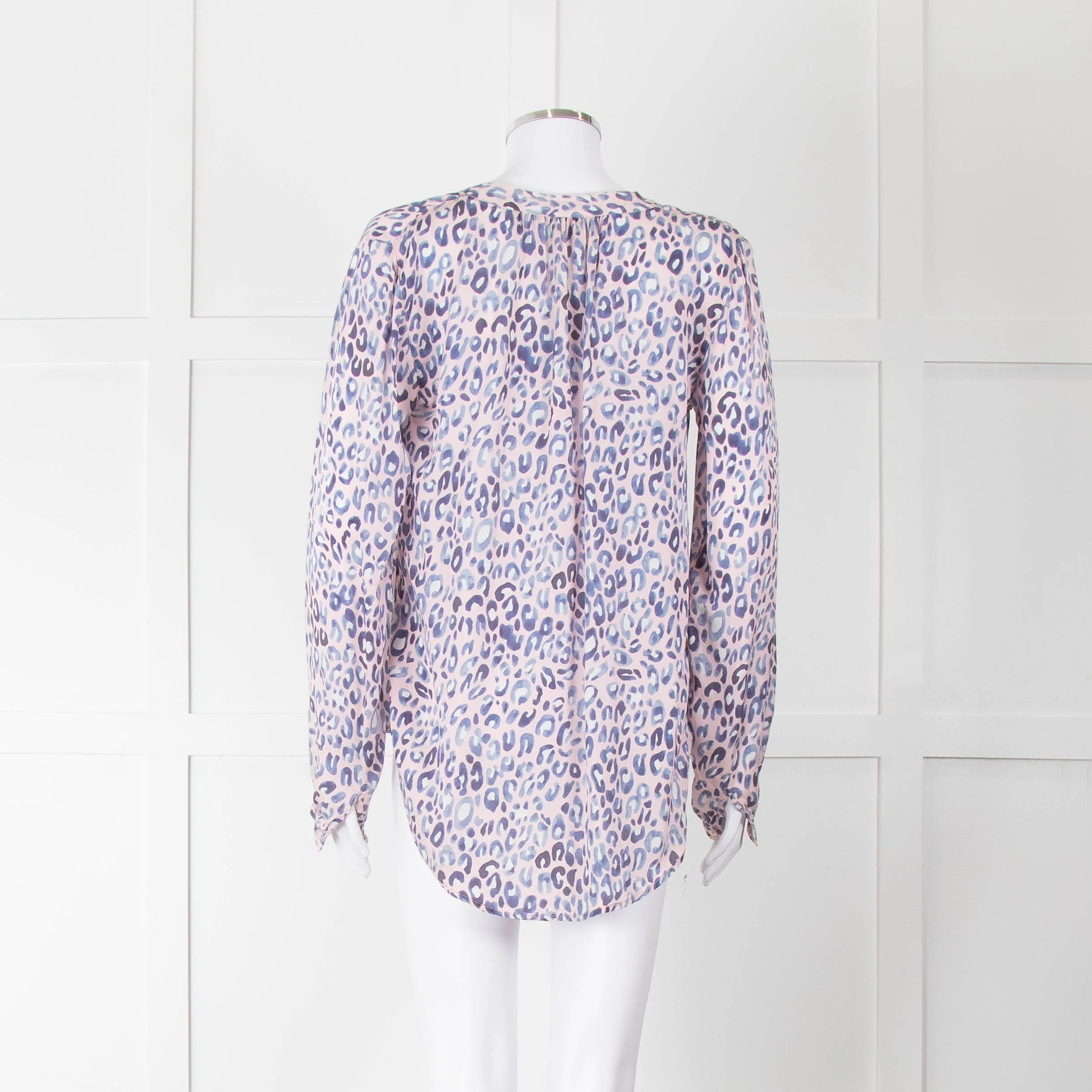 Primrose Park Pink Blue Leopard Print Blouse - Image 5