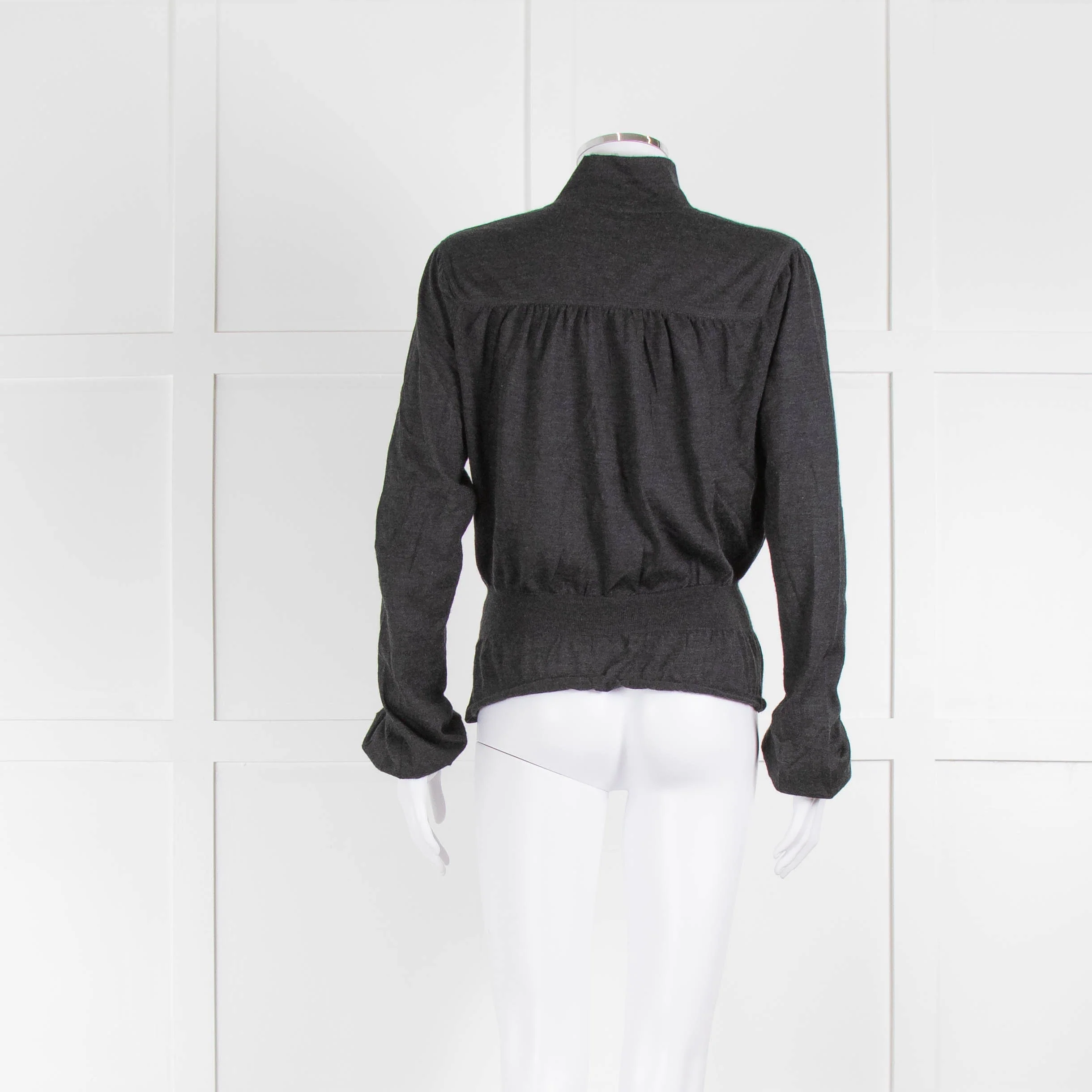 Pringle of Scotland Grey Cashmere Detailed Top - Image 3