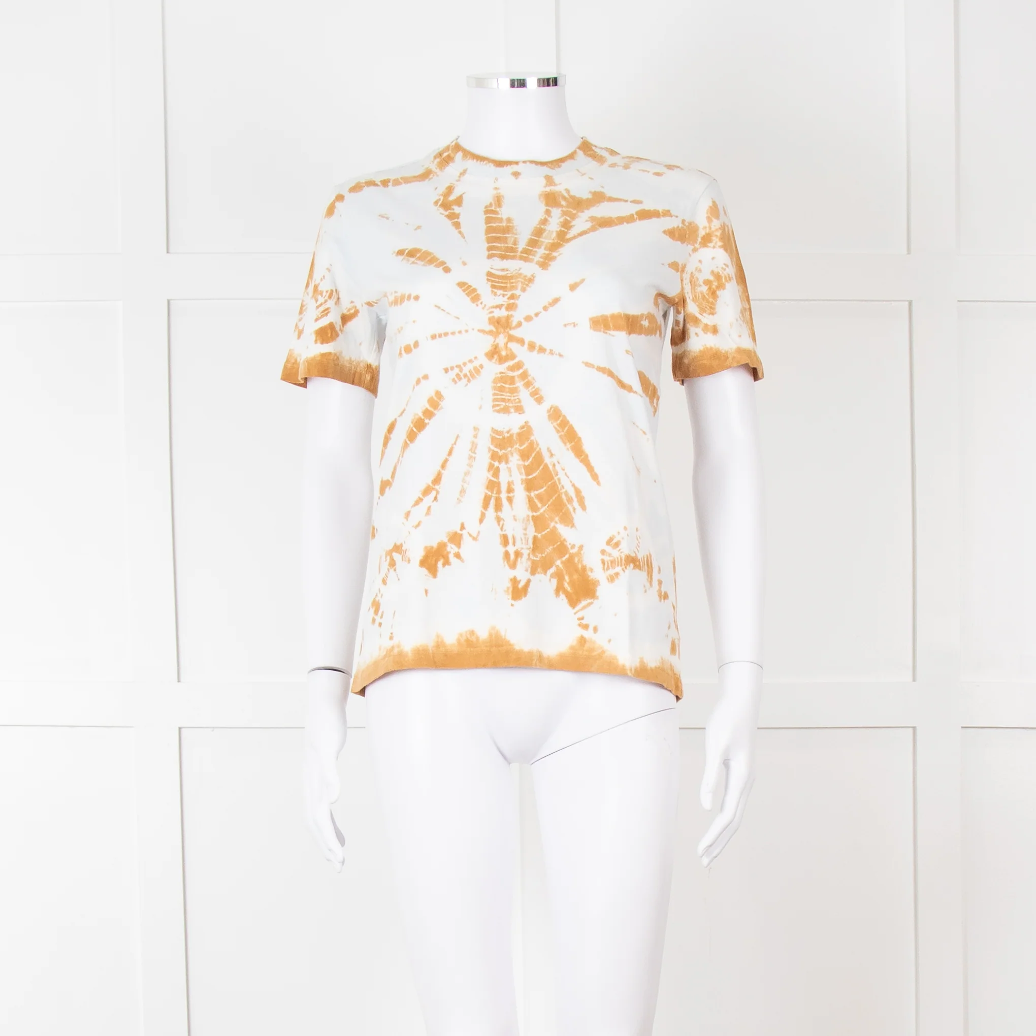 Proenza Schouler Cream Beige Tie Dye T-Shirt