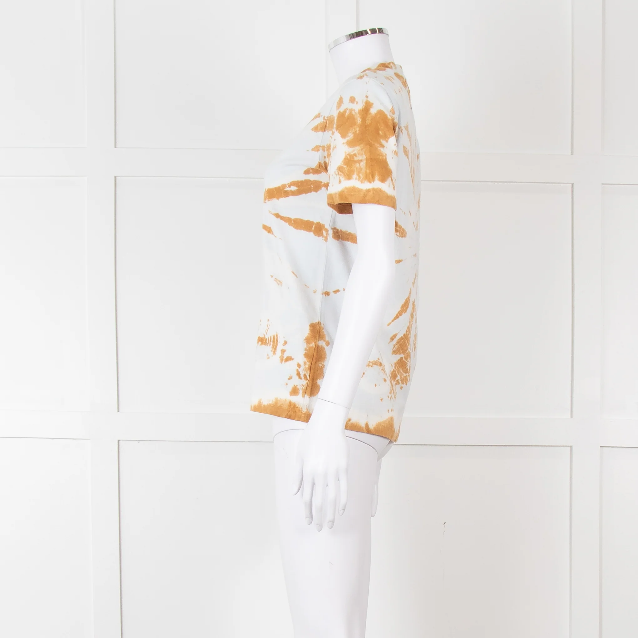Proenza Schouler Cream Beige Tie Dye T-Shirt - Image 3
