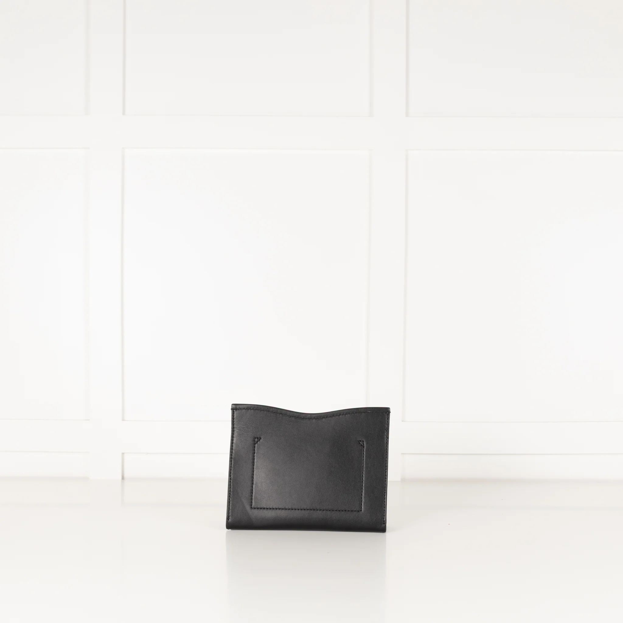 Proenza Schouler Black Leather Curl Clutch Bag - Image 4