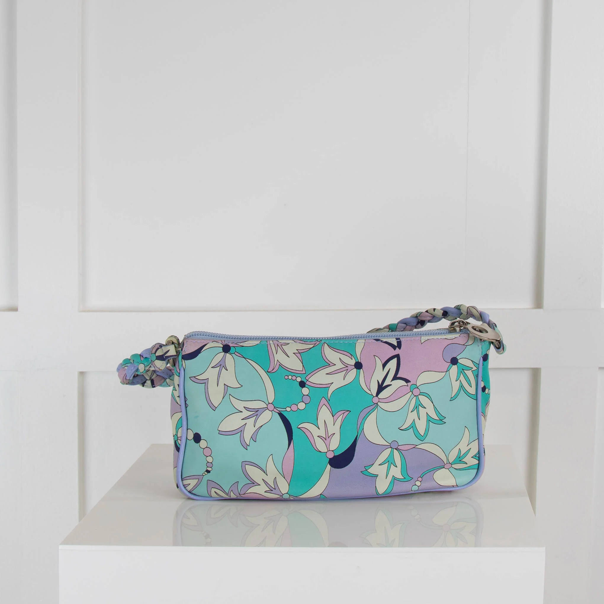 Pucci Patterned Plaited Handle Mini Shoulder Bag - Image 4