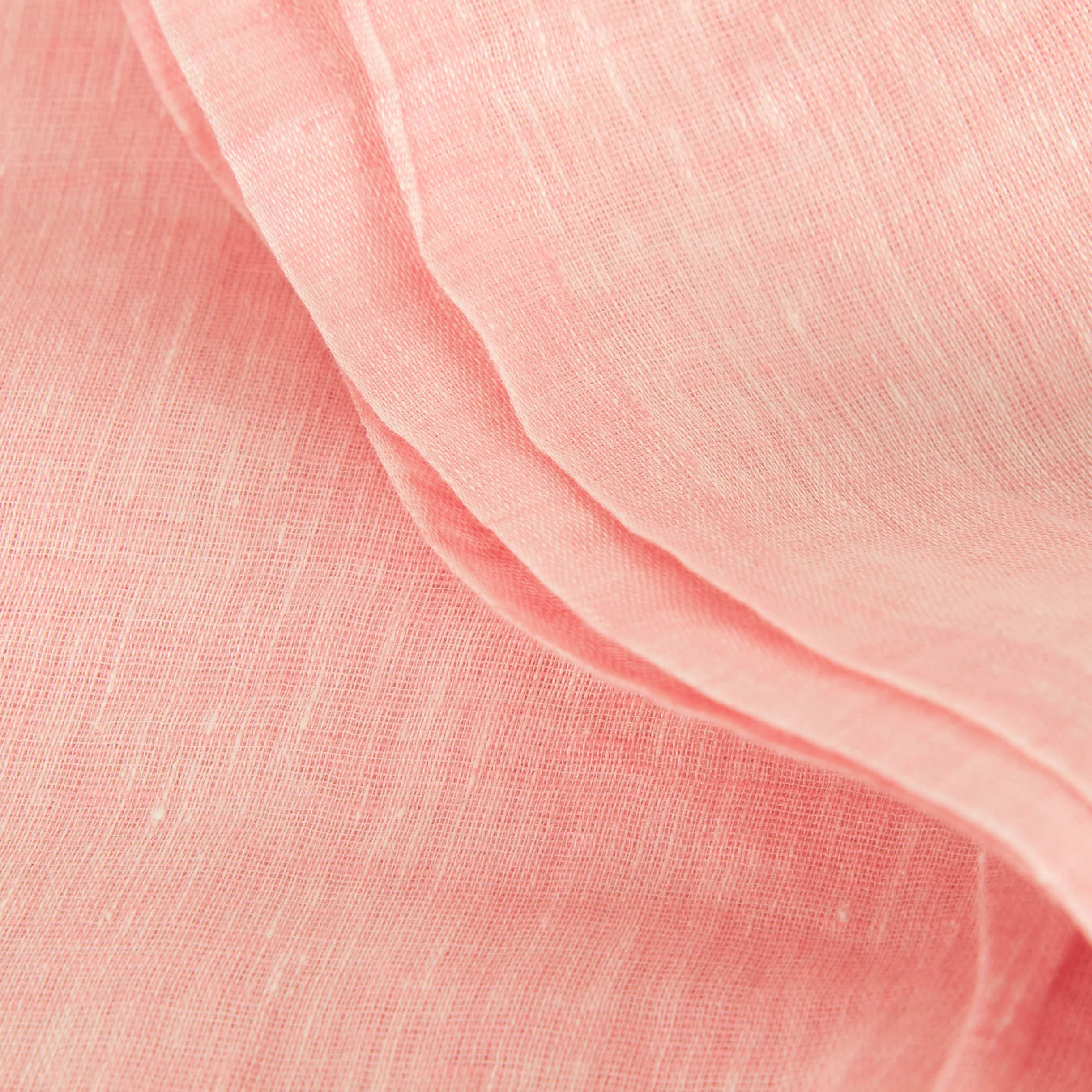 Puro Pink Linen Fringed Scarf - Image 5
